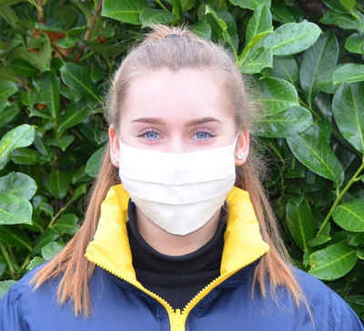 BURI Verkleidungsmaske Gesichtsmaske Mundschutz Stoffmaske 100% Bio-Giza-Baumwolle