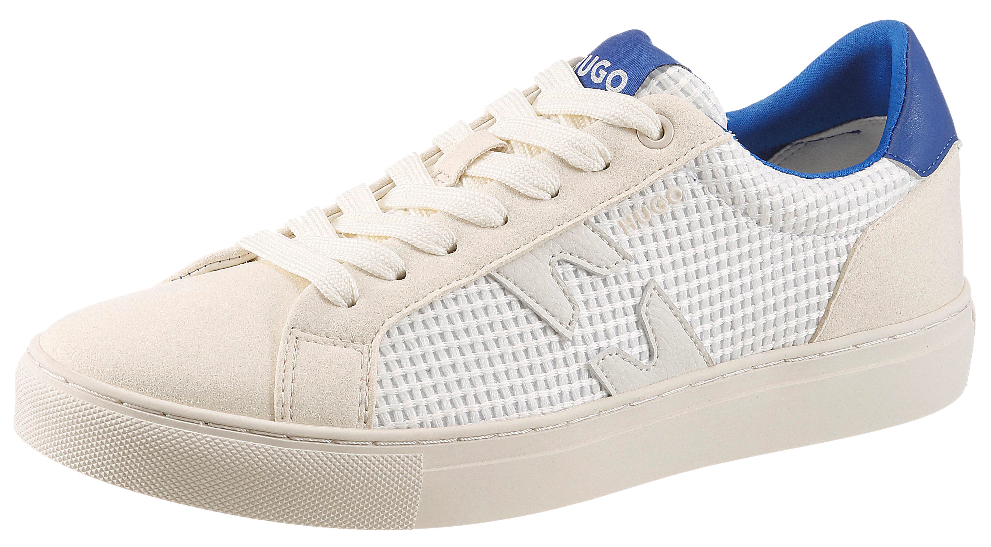 HUGO Blue Morrie_tenn Sneaker Retro-Sneaker, Halbschuh, Schnürschuh, Freizeitsneaker mit Kontrast