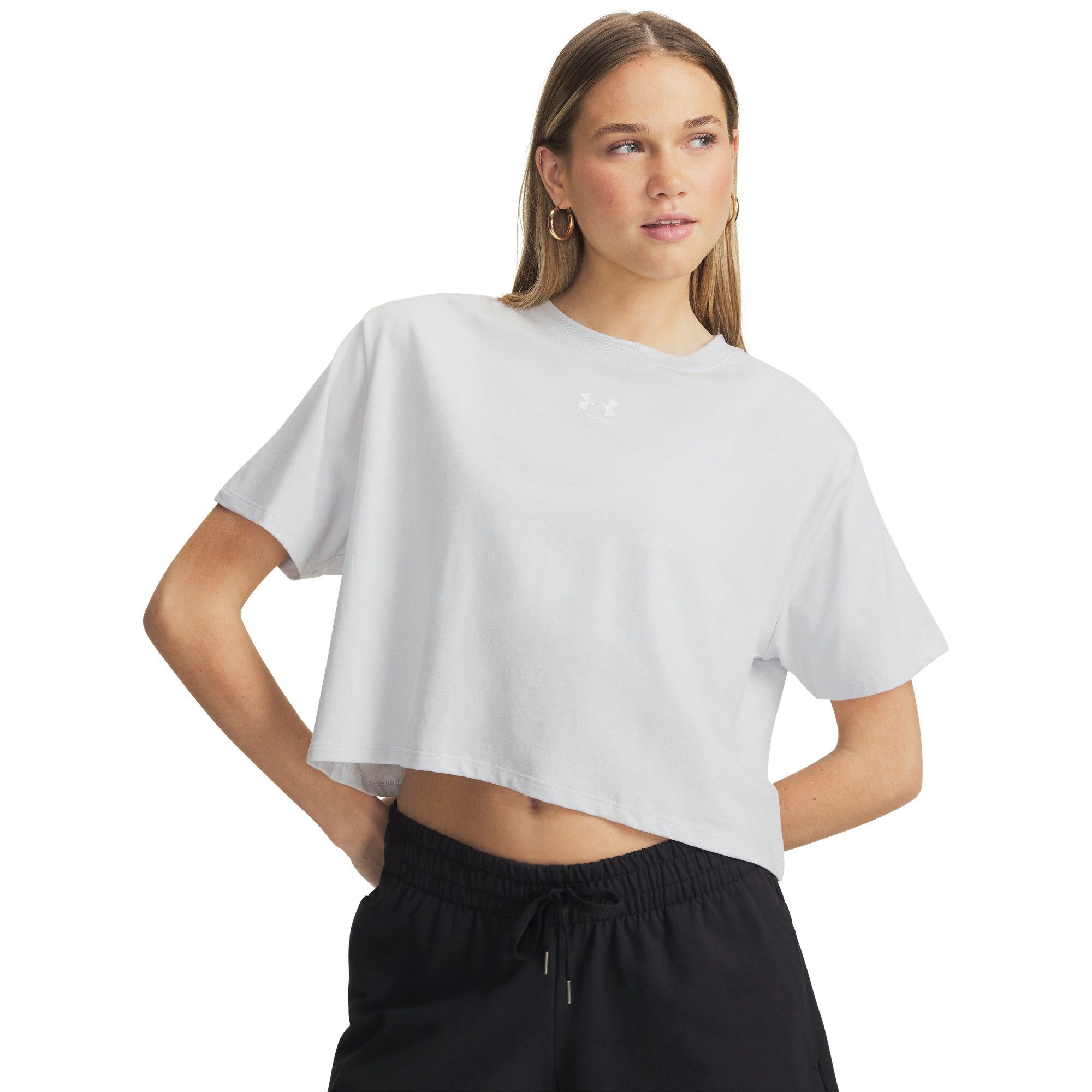 T-Shirt Under Armour Damen T-Shirt Rival Boxy Tee Solid 6011064