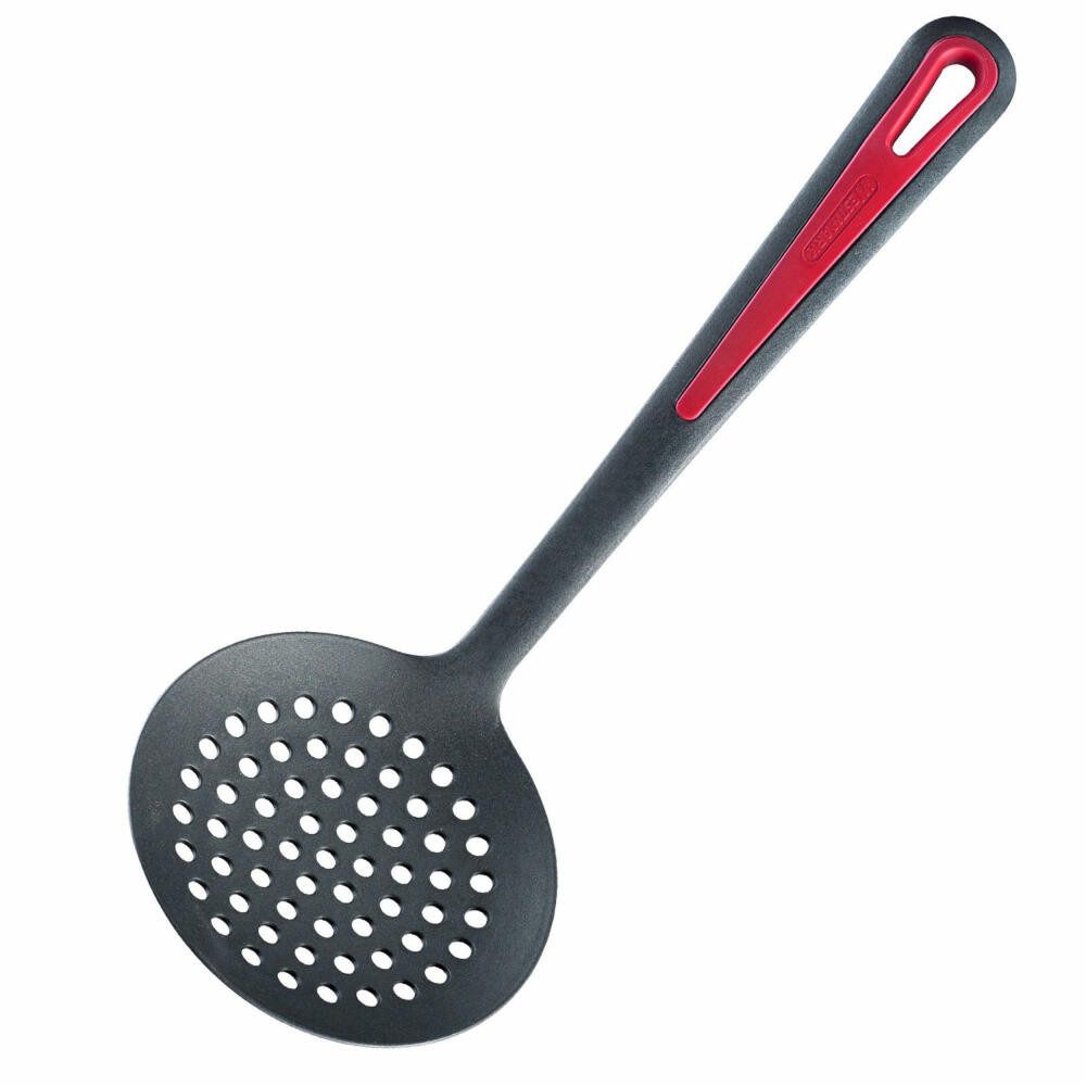 WESTMARK Schaumlöffel /Schöpf-/Abseihlöffel, Länge: 32,2 cm, Gallant, Schwarz/Rot