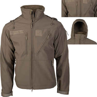 Mil-Tec Outdoorjacke Militär Softshell Jacke SCU 14 Wasserabweisend