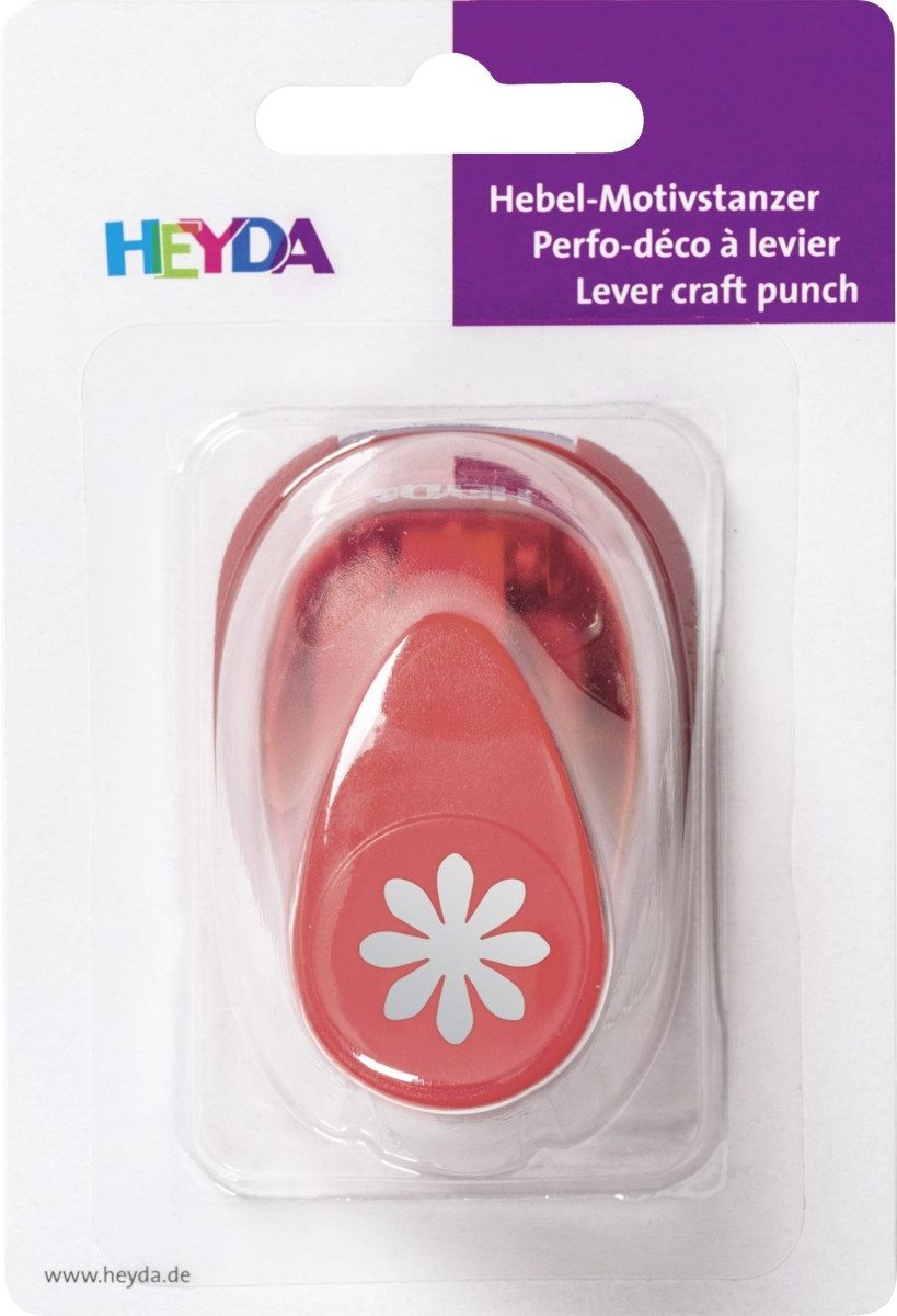 Heyda Motivstanzer Motivstanzer für Karton bis 220g/qm Blume 15x15mm