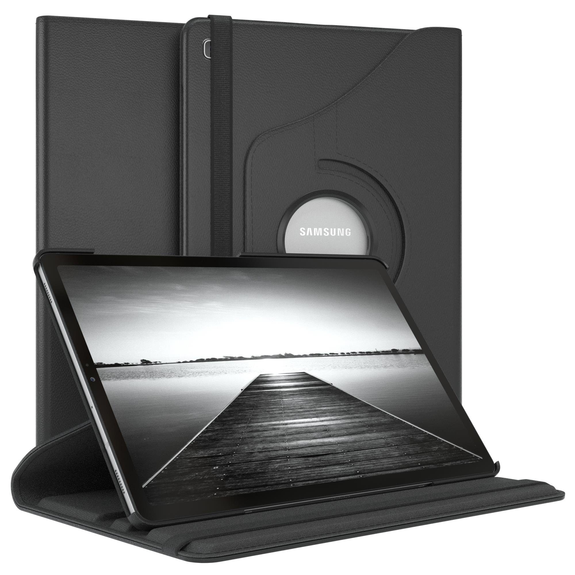 EAZY CASE Tablet-Hülle Rotation Case für Samsung Galaxy Tab S5e 10,5 Zoll, Hülle 360° drehbar mit Standfunktion Etui Anti-Kratz Tasche Schwarz