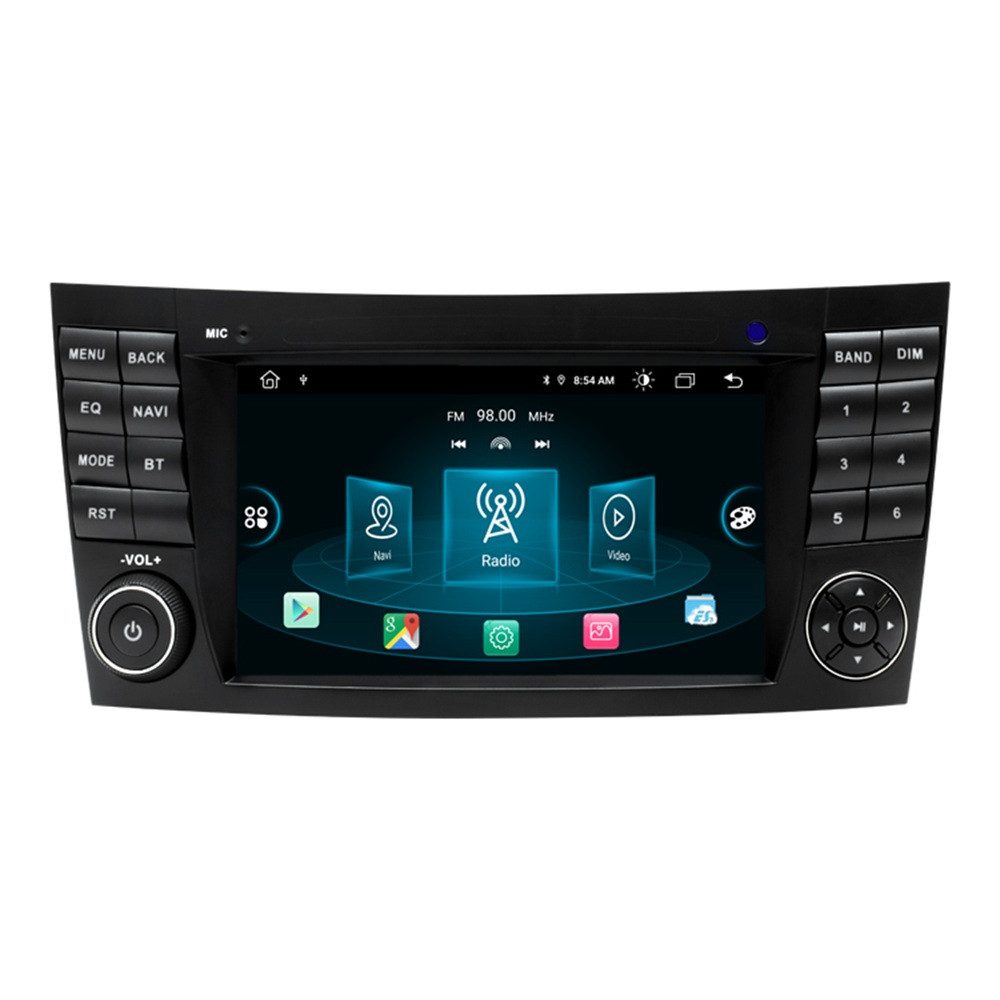 GABITECH 7 Zoll Autoradio GPS NAVIGATION für Mercedes Benz W211 CLS W219 W463 Autoradio (Drahtlos Carplay und Android Auto 8-Core)