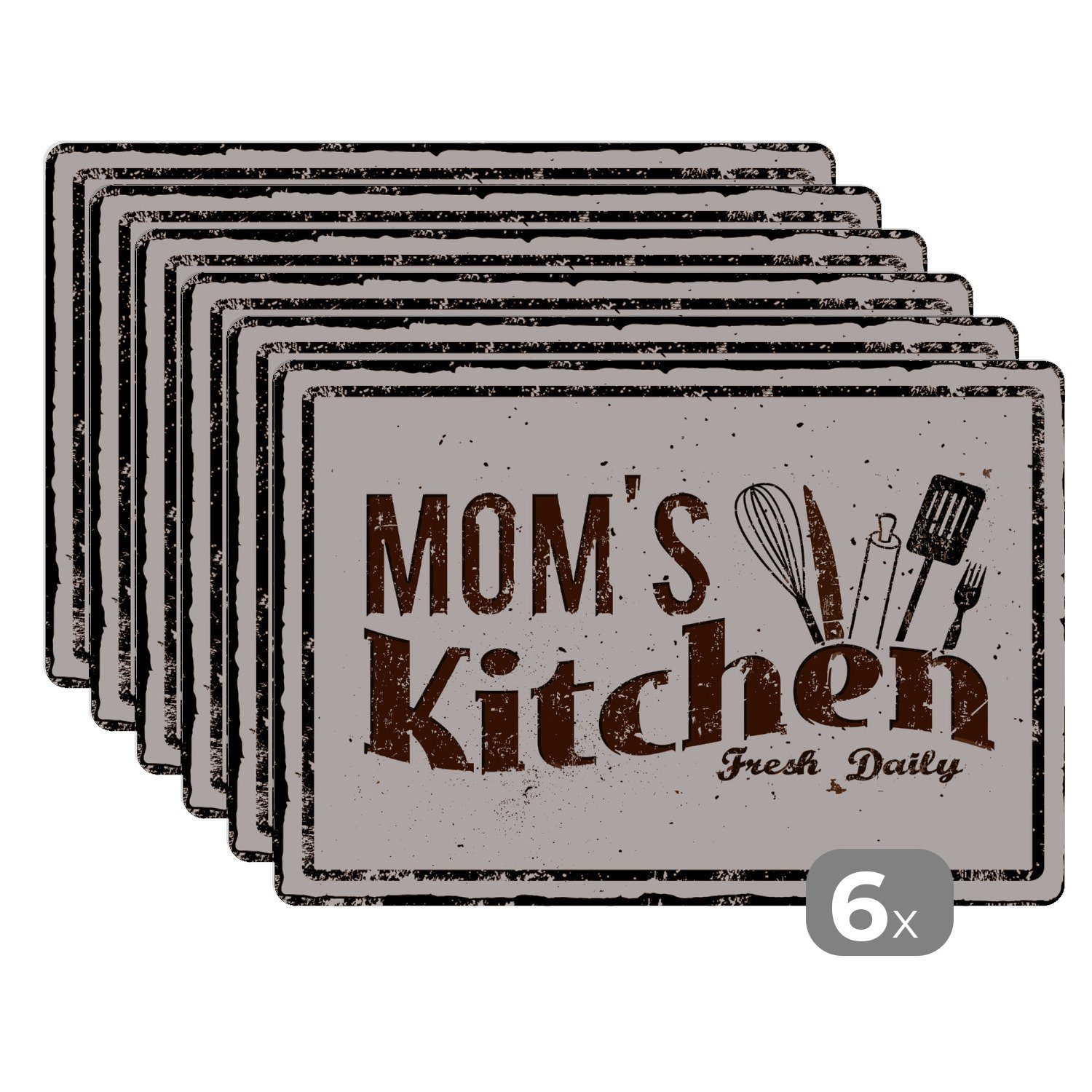 Platzset Küche - Mama - Vintage
