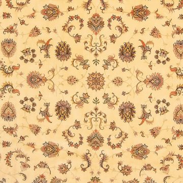 Orientteppich Perser - Täbriz - Royal - 360 x 257 cm - beige, morgenland, rechteckig, Höhe: 7 mm, Wohnzimmer, Handgeknüpft, Einzelstück mit Zertifikat