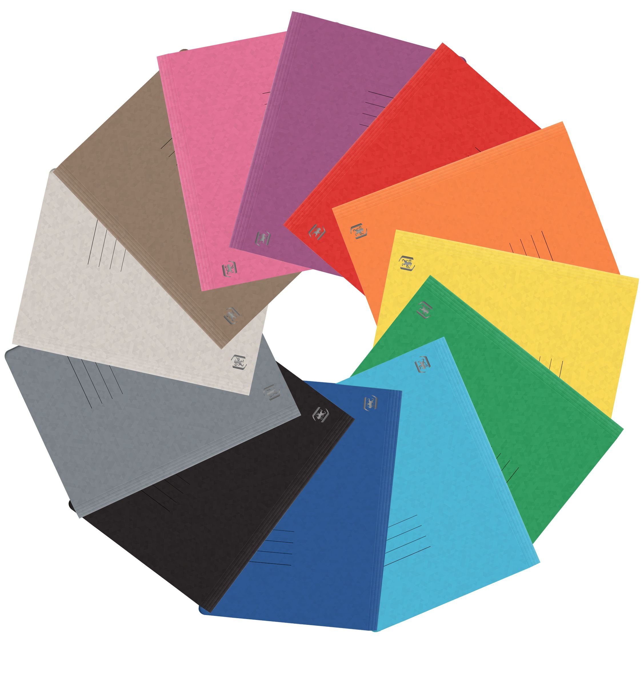 OXFORD Hefter Schnellhefter TOP FILE+ - A4 Karton 390g/qm kfm. und Amtsheftung sorti
