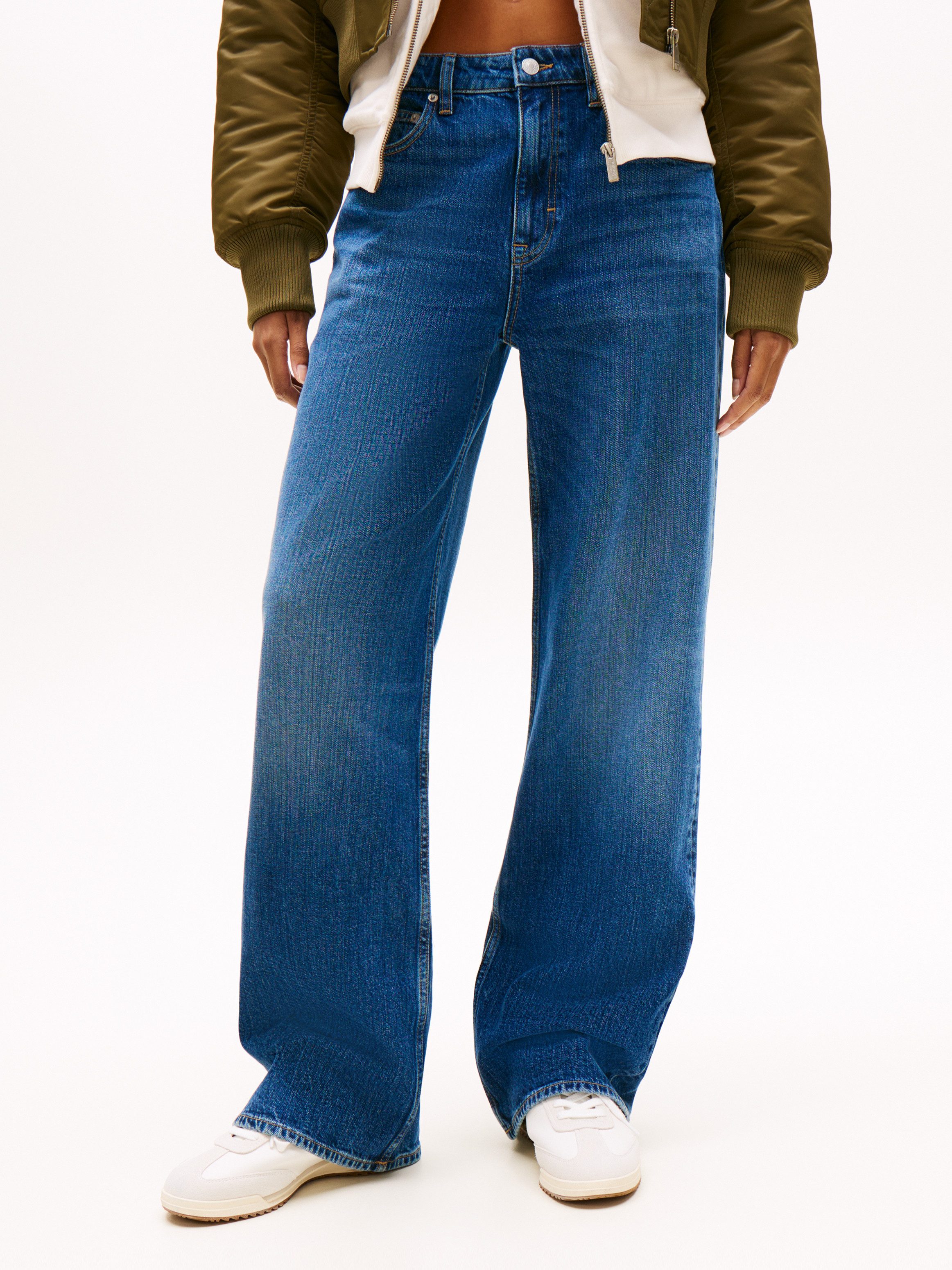 Tommy Jeans Relax-fit-Jeans MIA MR RLXD STR in blauer Waschung, mit Hammers günstig online kaufen