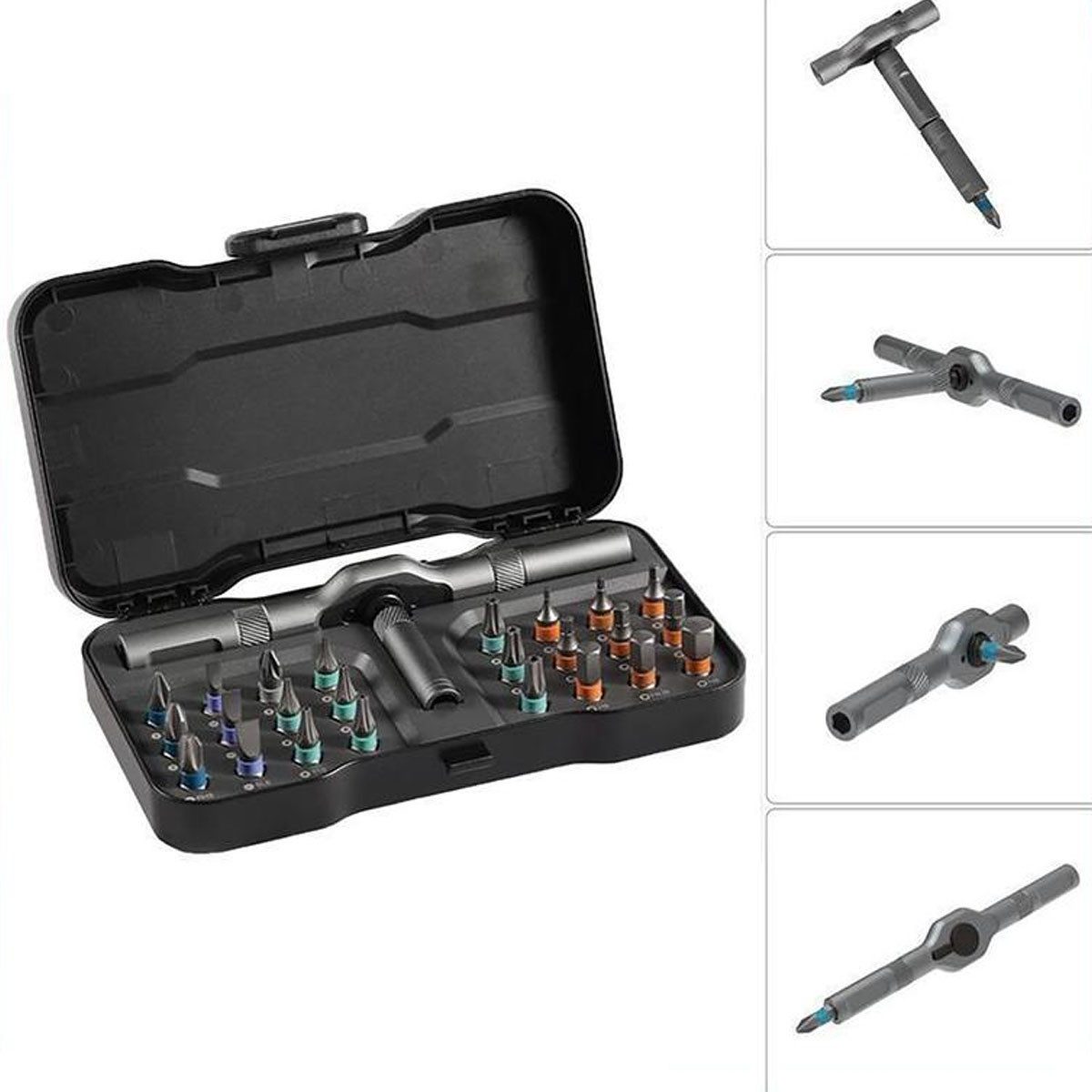 FELIXLEO Schraubendreher 24 in 1 Schraubendreher Set umschaltbar, (1 St)