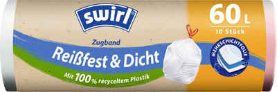 Swirl Müllsackständer Swirl® Zugband-Müllbeutel 60 L Reißfest & Dicht