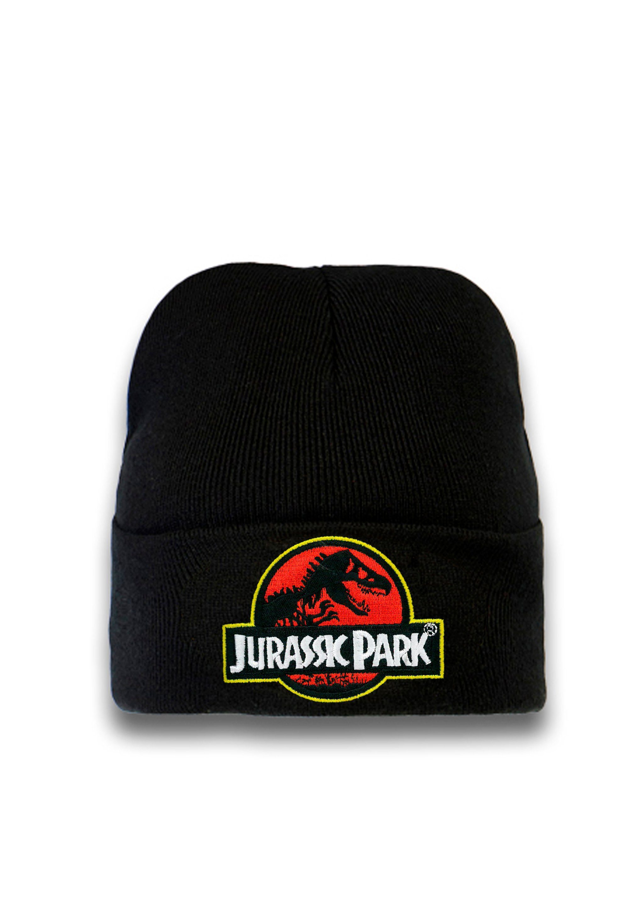 Park mit lizenziertem LOGOSHIRT Jurassic Beanie Originaldesign