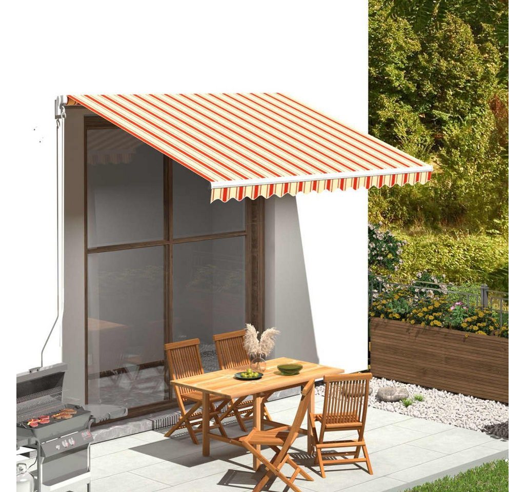Thumbnail - furnicato Markise Markisenbespannung Gelb und Orange 3,5x2,5 m (1-St)
