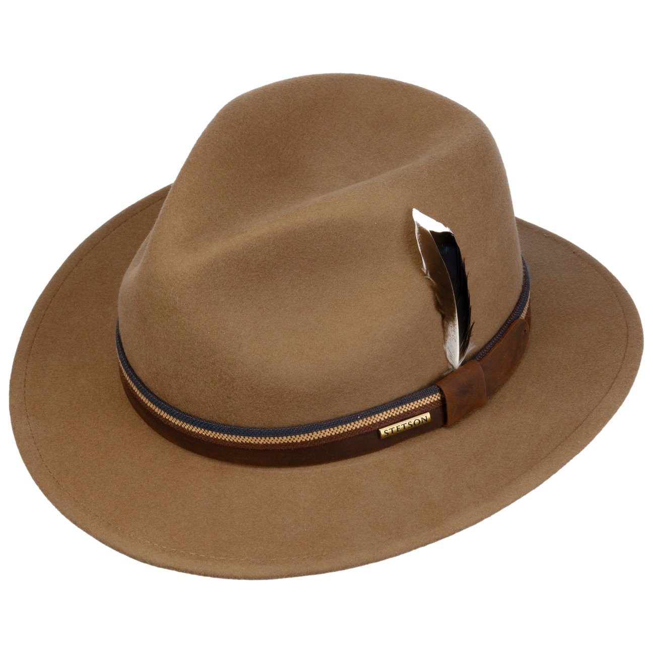 Stetson Filzhut (1-St) Wollfilzhut mit Lederband