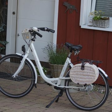 UNUS GARDEN Fahrradkorb Picknickorb für 2 Personen weiß