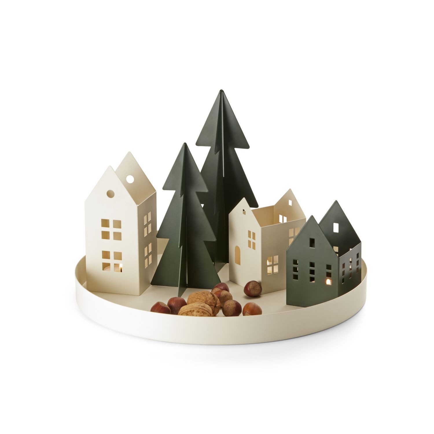 Philippi Design Tablett Le Quartier Weihnachtsdorf, Stahl