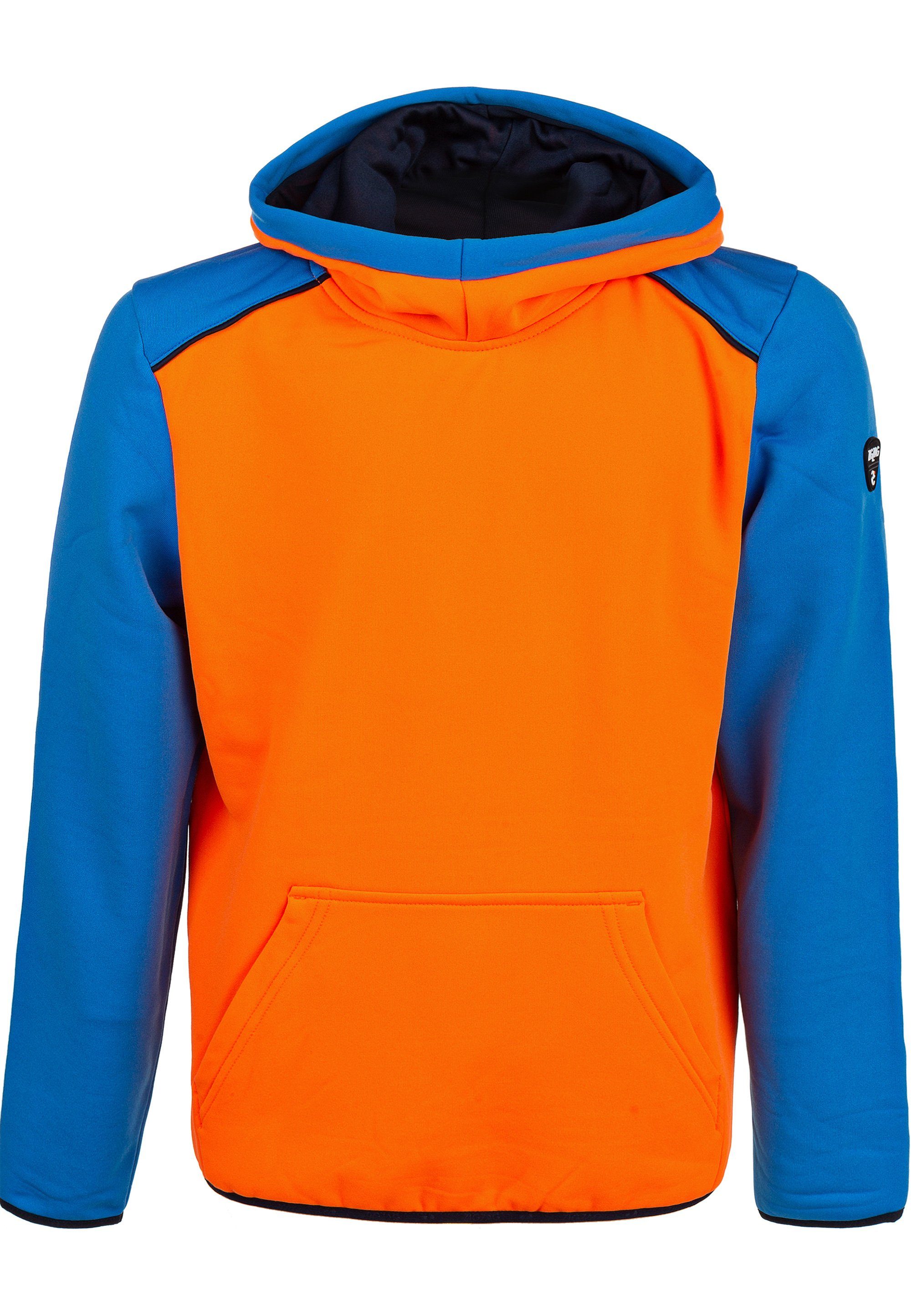 ZIGZAG Kapuzensweatshirt FINK (1-tlg) aus schnelltrocknenden Funktionsmaterialien orange