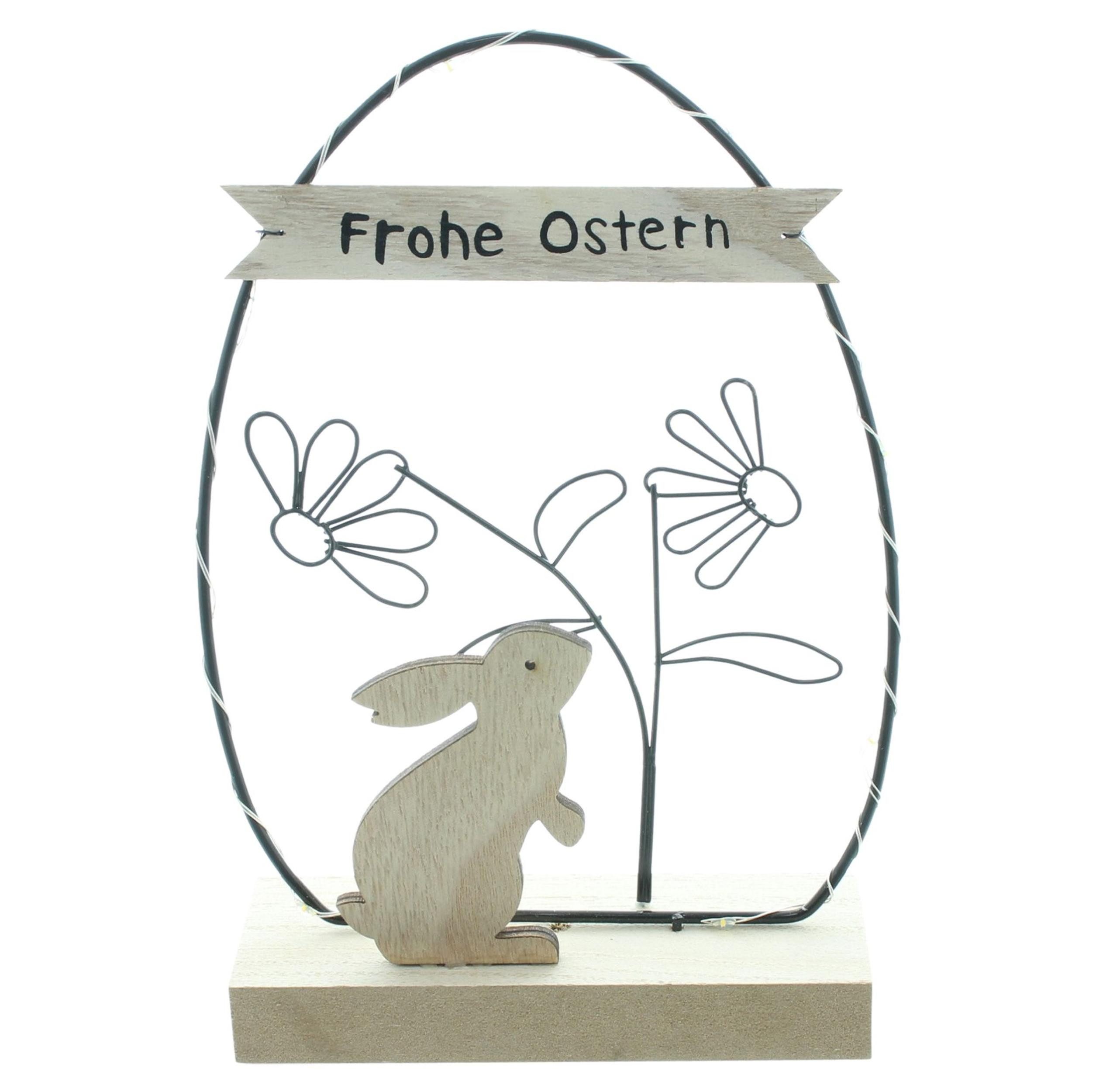 LED Dekoobjekt LED-Ei "Frohe Ostern"