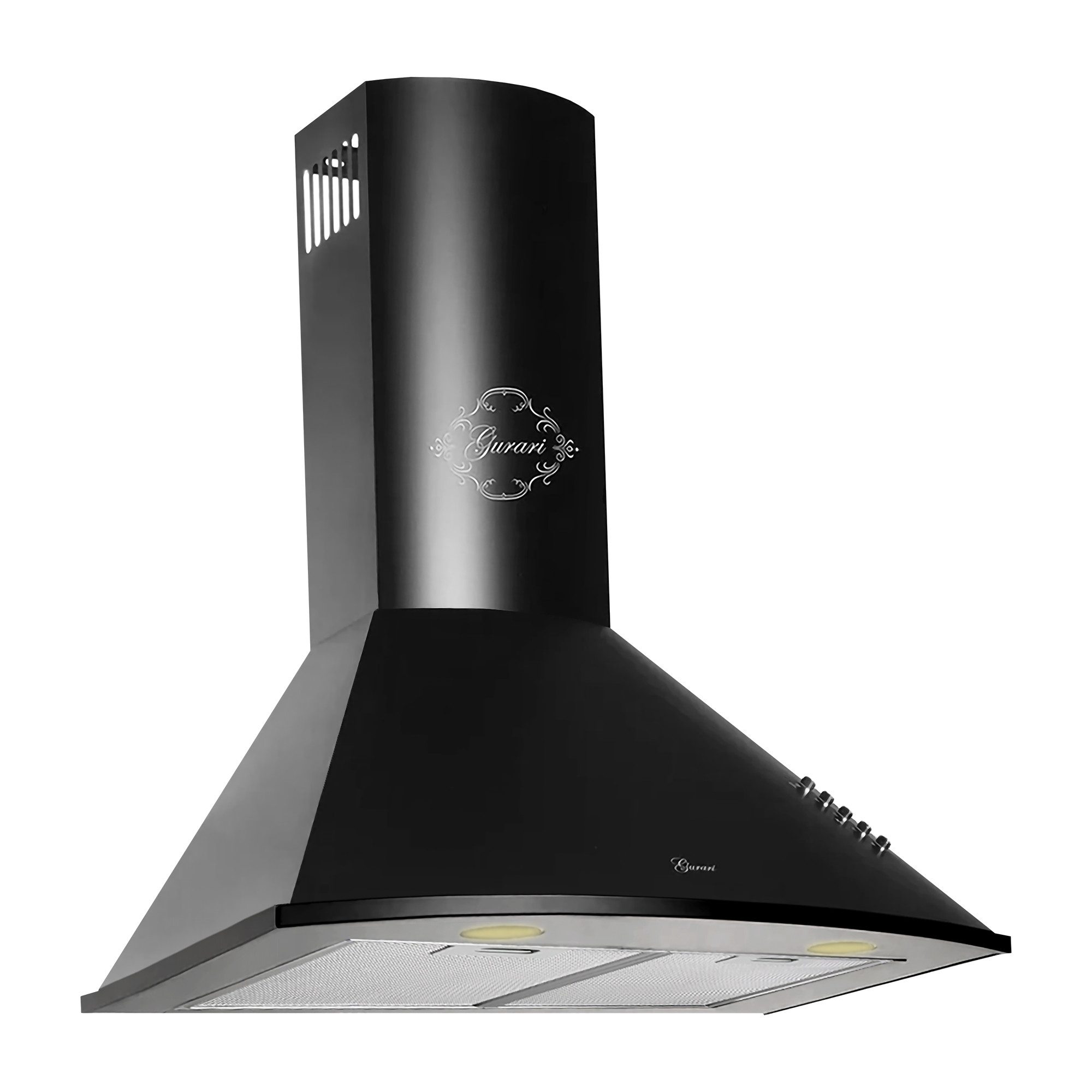 GURARI Wandhaube GCH C 046 BL 6 N++Umluftset, Dunstabzugshaube 60 cm,Schwarz,1000m³/h GCH C 046 BL 6 N++Umluftset, Dunstabzugshaube 60 cm,Schwarz,1000m³/h