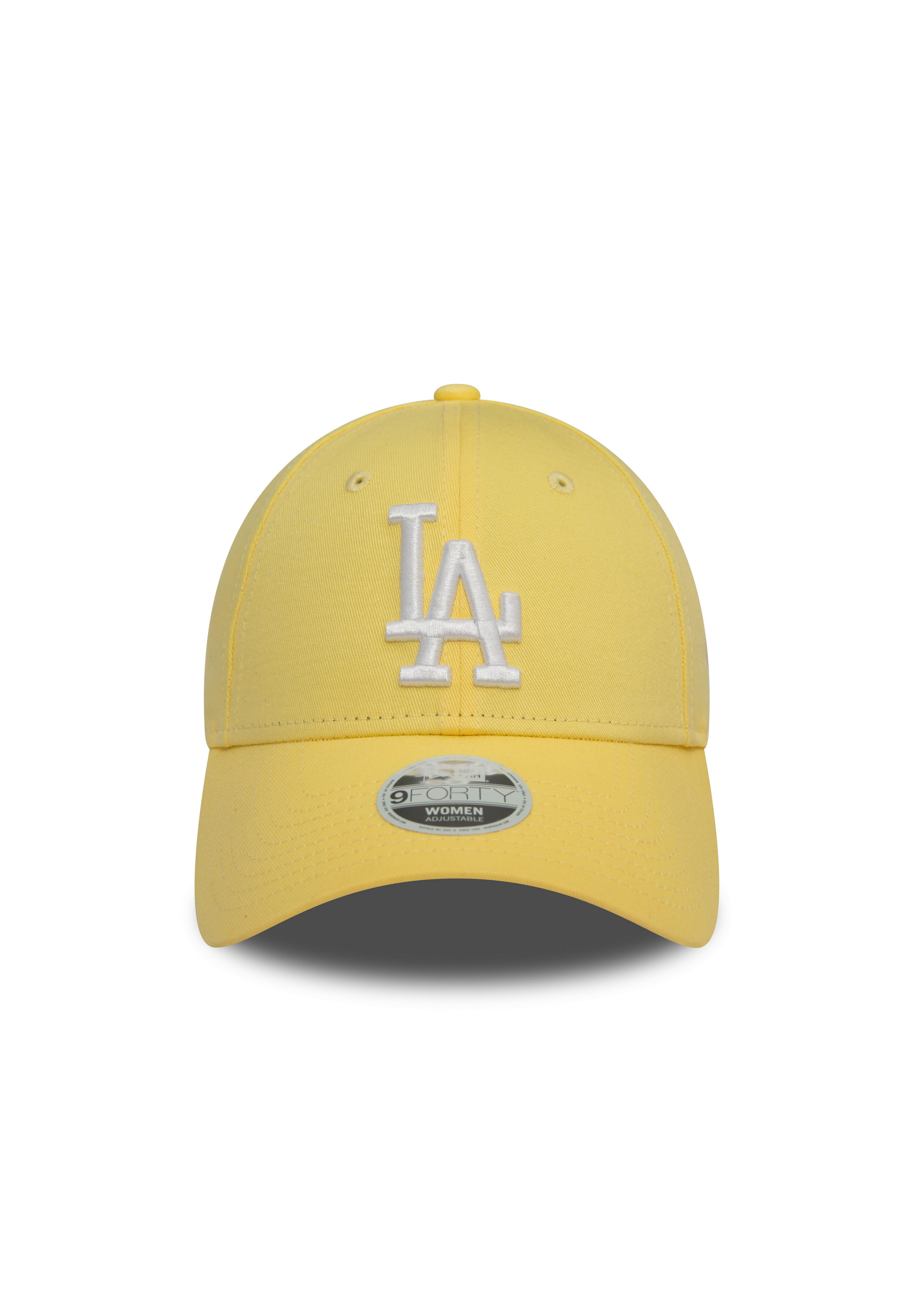 New Era Baseball Cap Los Angeles Dodgers MLB League Essential Gelb 9Forty Verstellbare Dame (1-St)