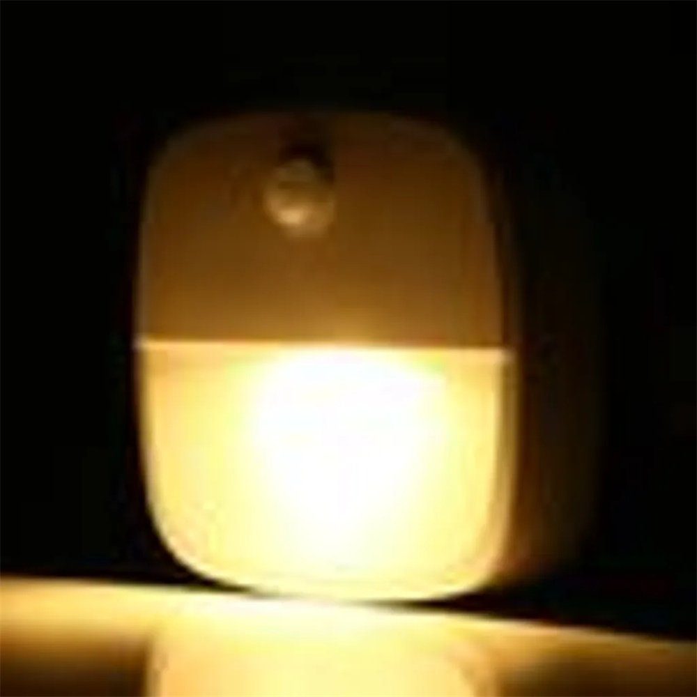 DAYUT Bewegungsmelder LED-Lichterkette Nachtlicht Stück Steckdose 3 Warmweiß mit LED