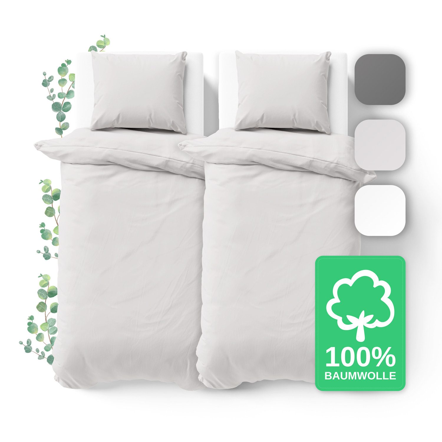 Jacobson Bettwäsche Set - 100% Baumwolle, günstig online kaufen