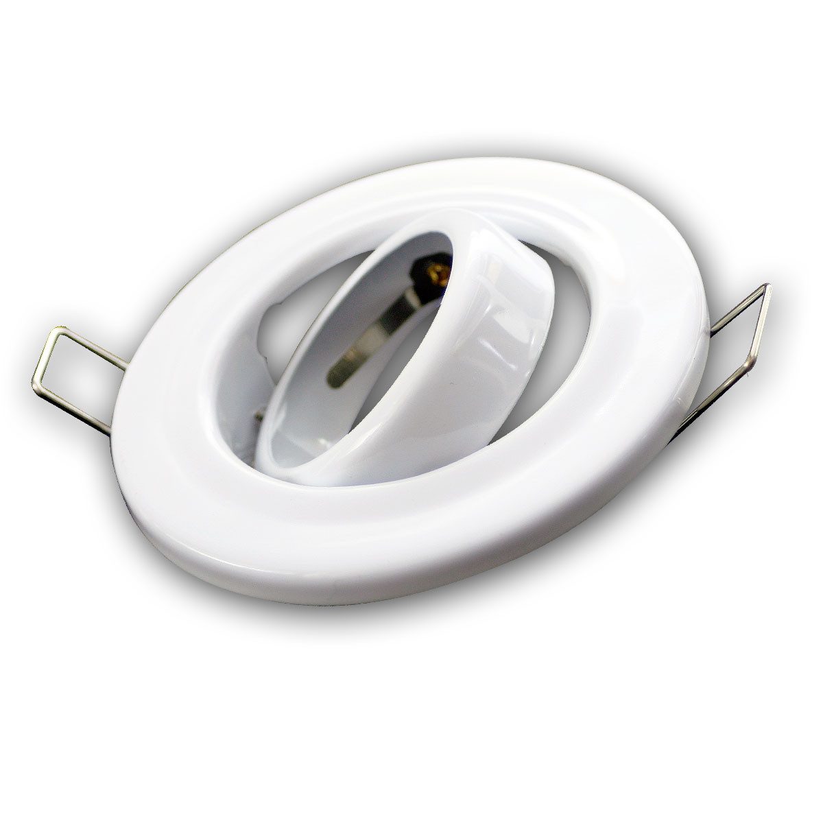 Blanko Монтажний каркас 5er SET Lampen Монтажний каркас weiß schwenkbar MR16