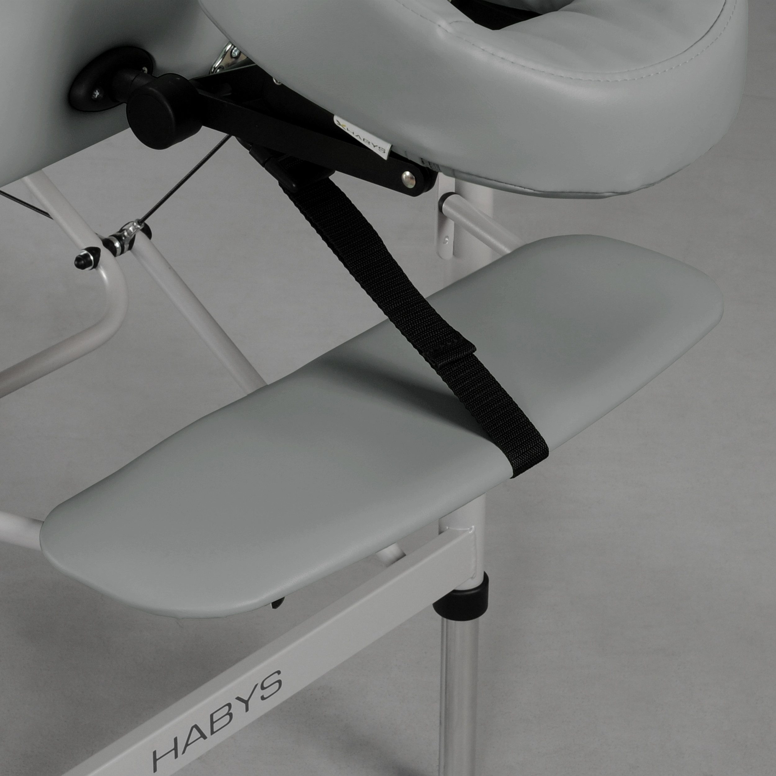 Habys Massageliege Panda Alu 2 Zonen Aluminium Massagetisch, Klappbar 185x70 Grau