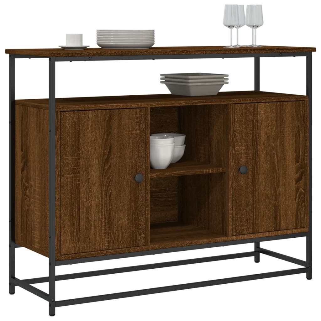 vidaXL Sideboard Sideboard Braun Eichen-Optik 100x35x80 günstig online kaufen