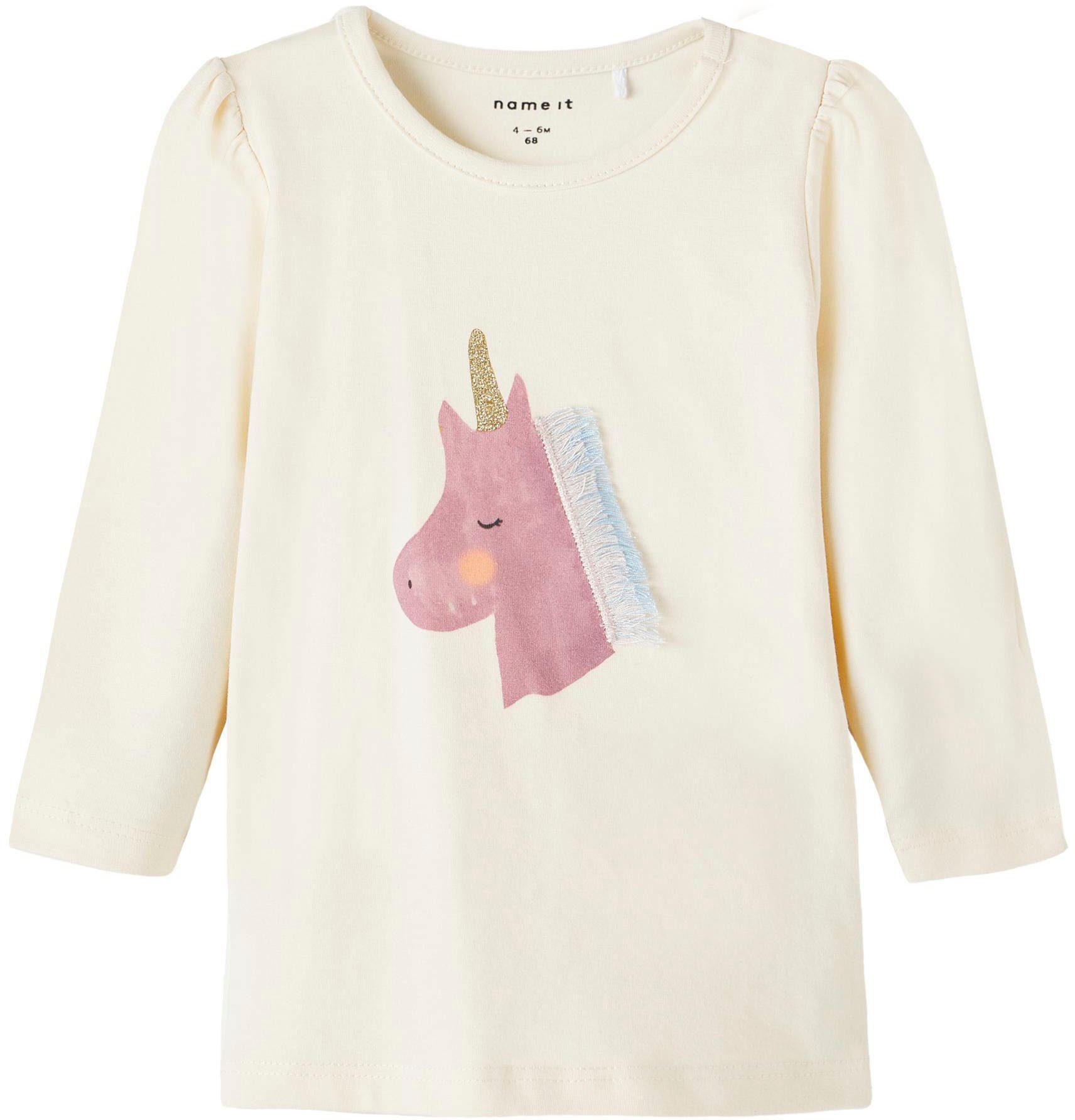 Name It Langarmshirt NBFTRINNY LS TOP BOX Buttercream