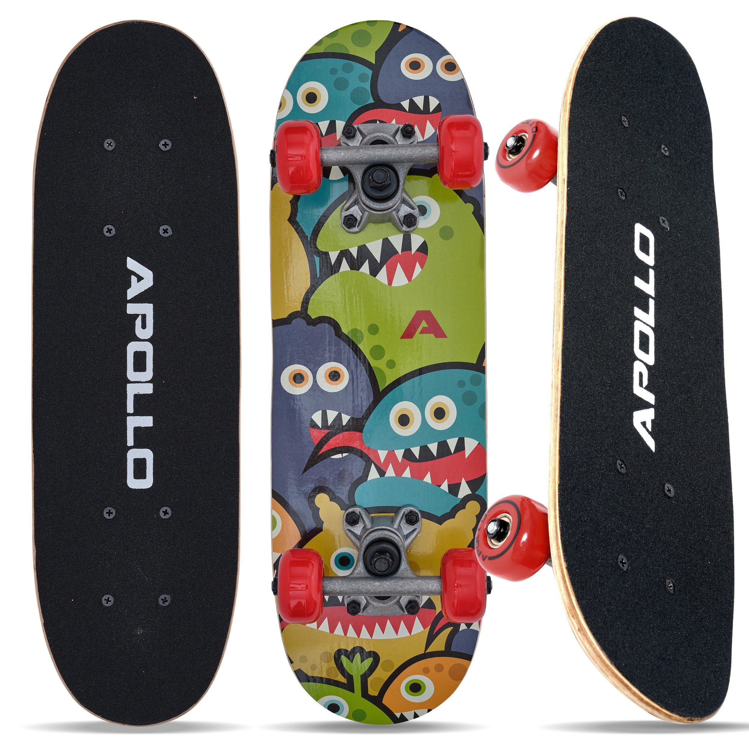 Skateboard 20" Monsterskate Kinder, Kinderskateboard Kinderskateboard Apollo