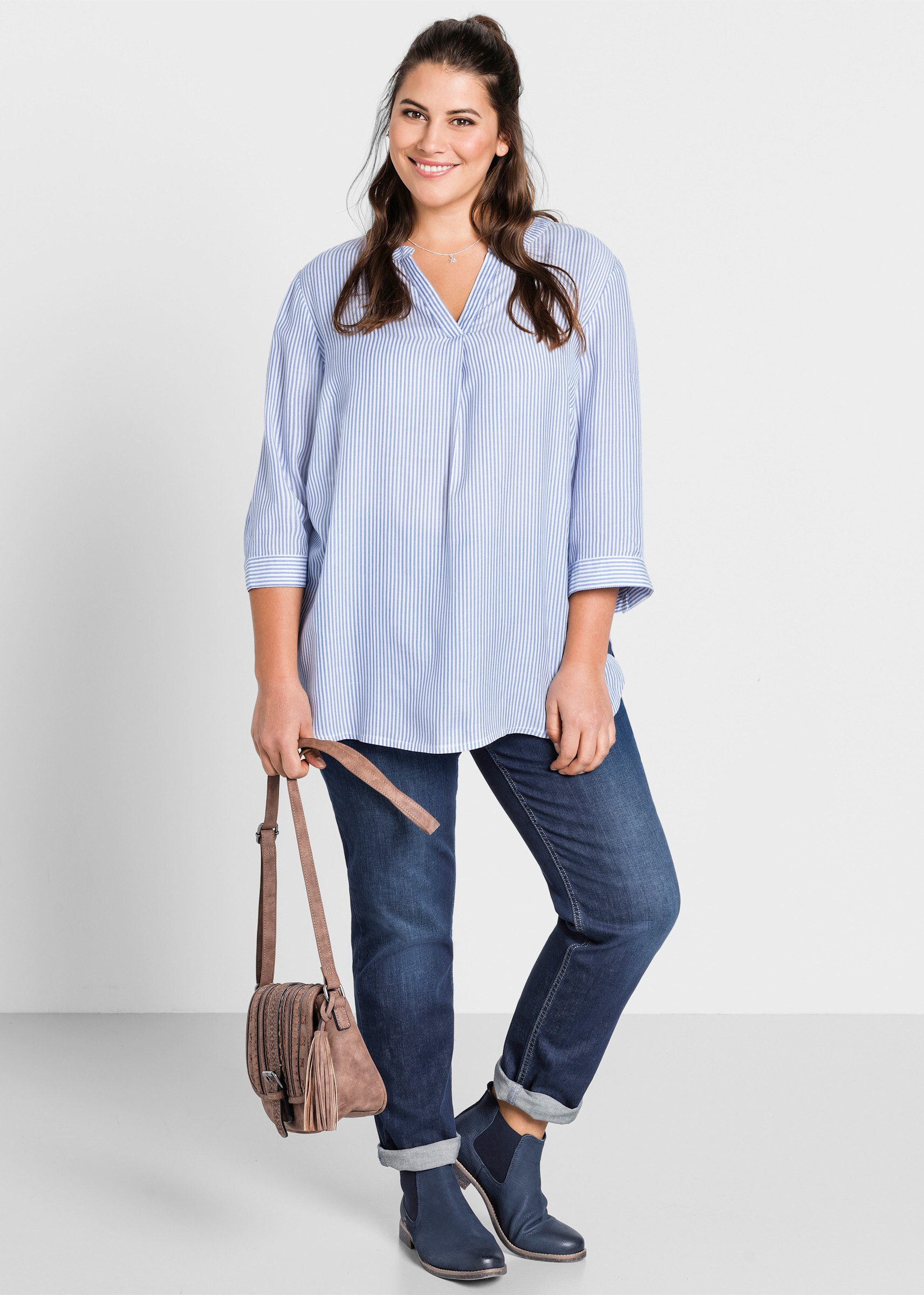 Sheego Klassische Bluse Tunika . günstig online kaufen