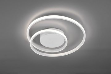 TRIO Leuchten LED Deckenleuchte Zibal, Dimmfunktion, LED fest integriert, Warmweiß, Switch Dimmer, dimmbar über Wandschalter (100%/50%/25), Wohnzimmer
