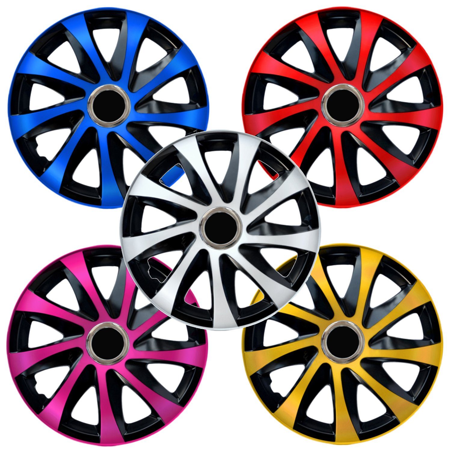 NRM Radkappen Drift Extra, 14 in Zoll, (4-St) Radkappen 14 Zoll 4er Set