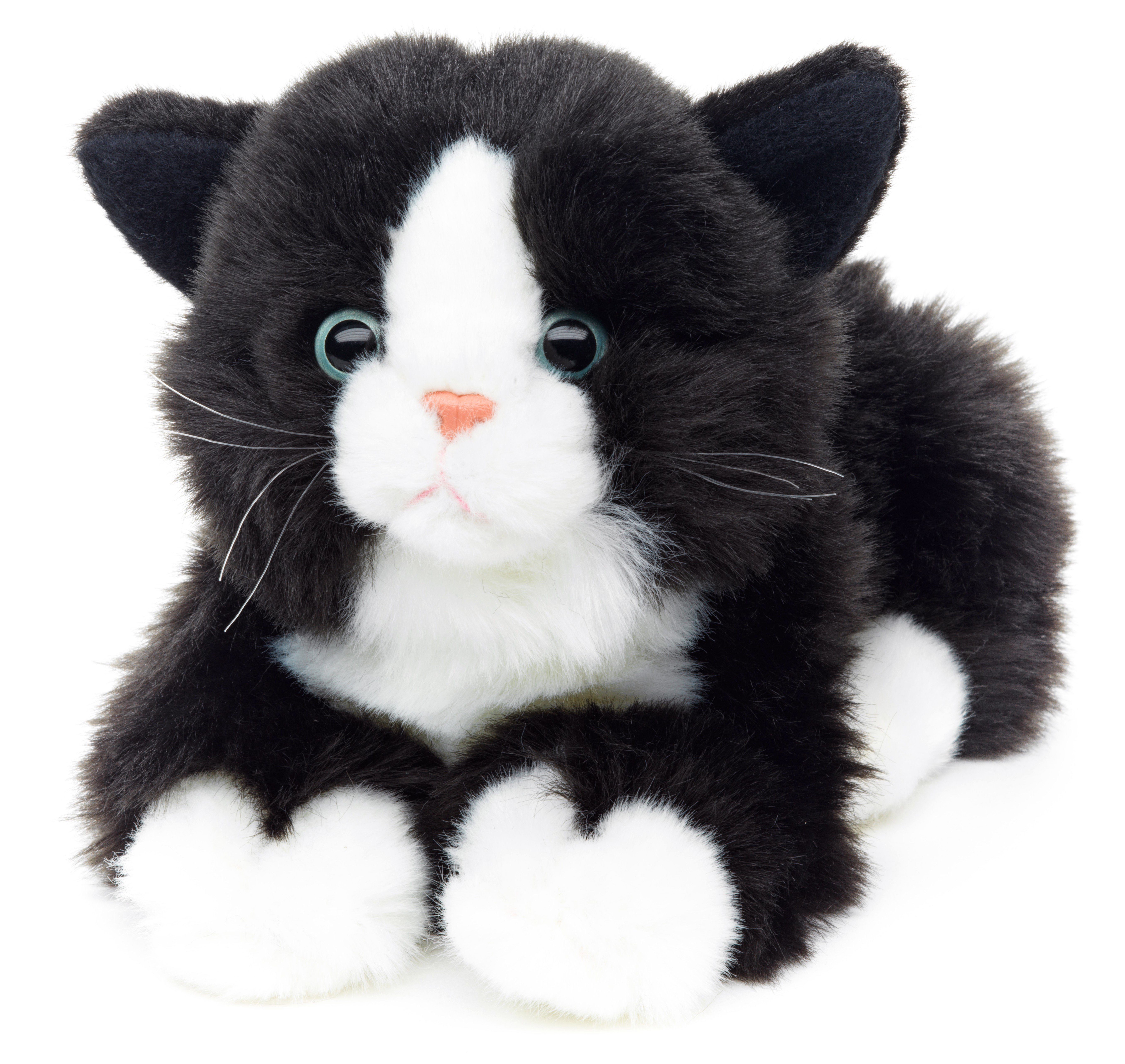 Uni-Toys Kuscheltier »Katze, liegend - versch. Fellfarben - Länge 20 cm -  Plüsch, Plüschtier«, zu 100 % recyceltes Füllmaterial