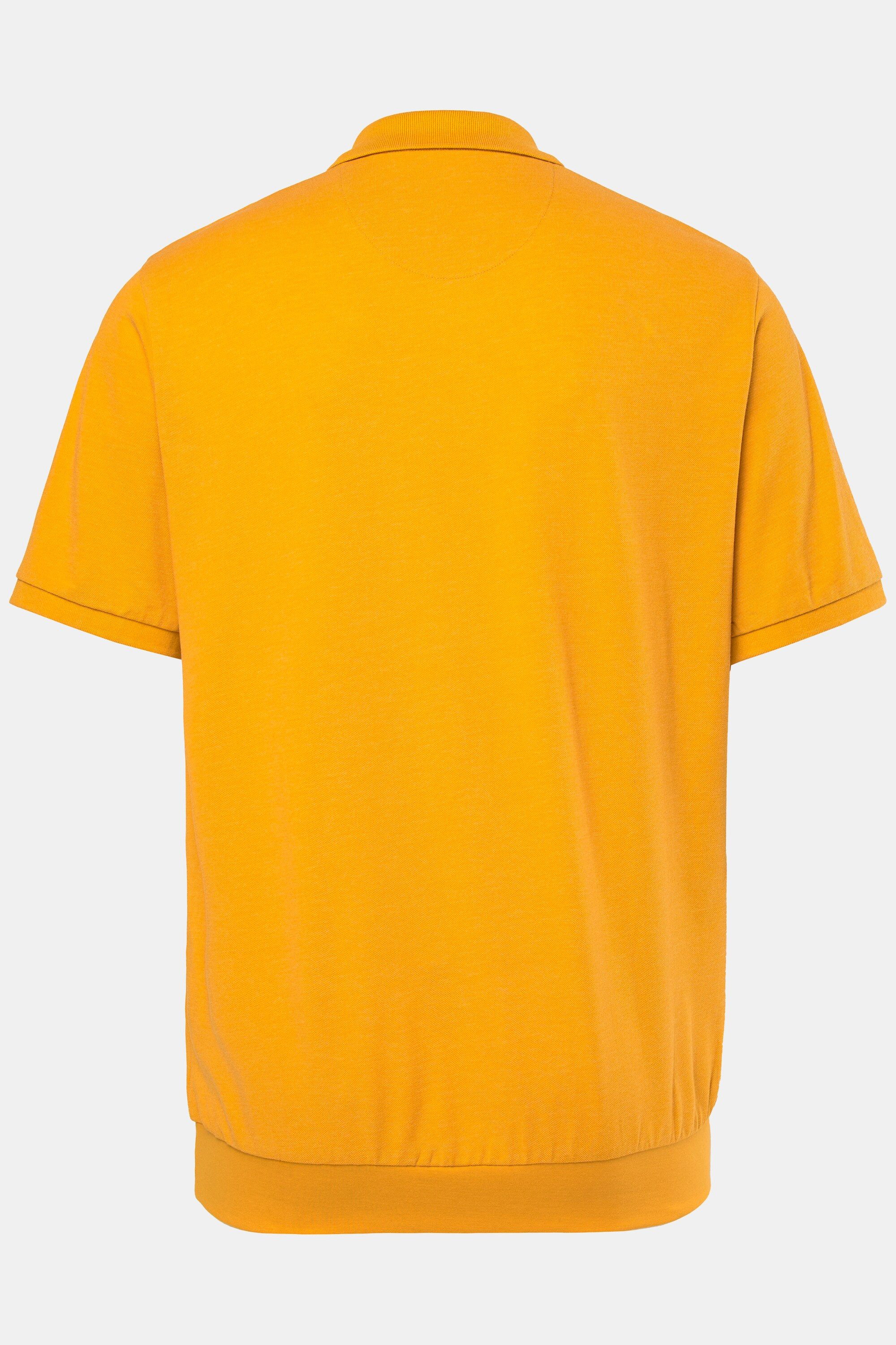Men Plus Poloshirt Poloshirt Bauchfit Basic Piqué Halbarm