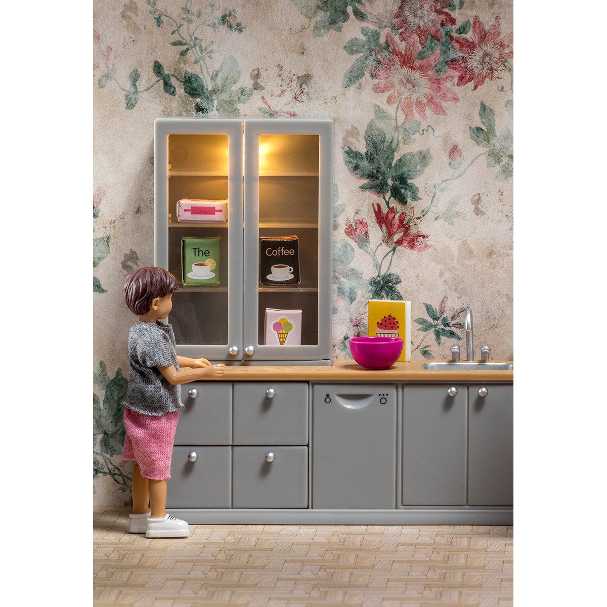 Lundby Puppenhausmöbel Spüle und Spülmaschine Mädchen