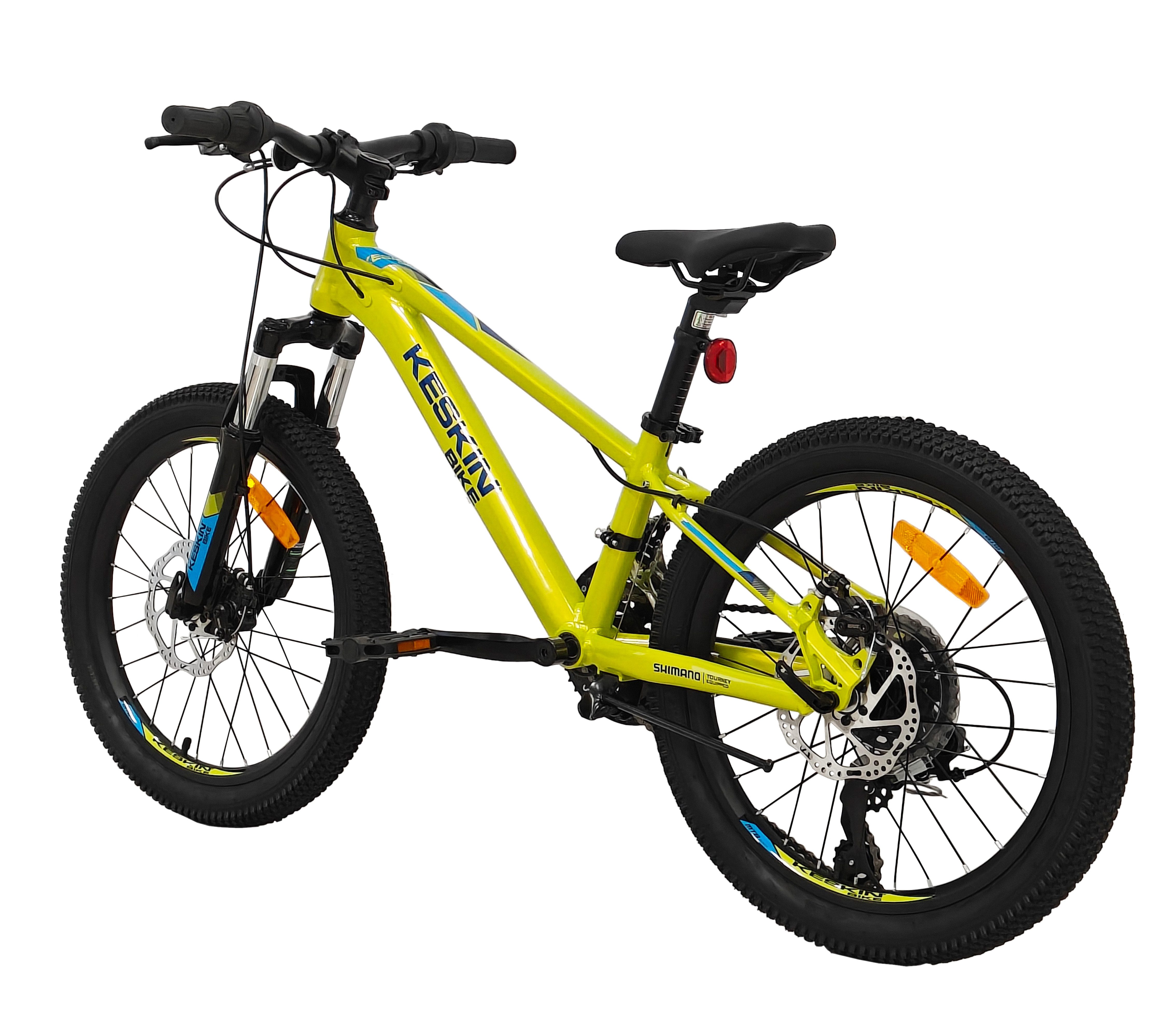Keskin eBike Kids Bike Keskin MTB1 – 20 inch Mountain Bike – lightweight aluminum frame, 21-speed Shimano RD-TY300D/RV100 derailleur, (aluminum frame, mechanical disc brakes), with 20" x 2.35" pneumatic tires, ideal for off-road and everyday use
