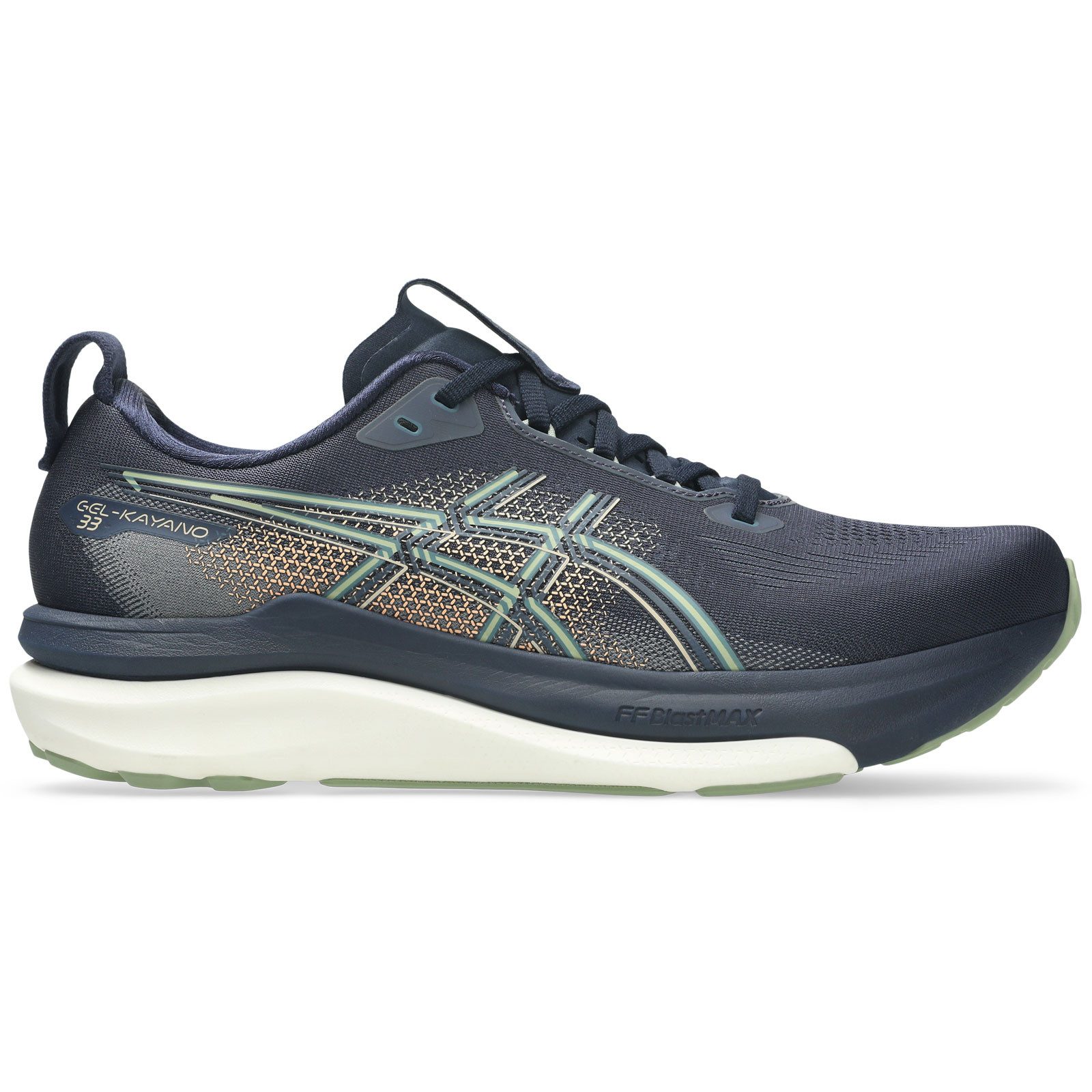 Asics Gel-Kayano 33 Men 1011C167-100 Laufschuh Spitzenmodell in Sachen Halt und Komfort.