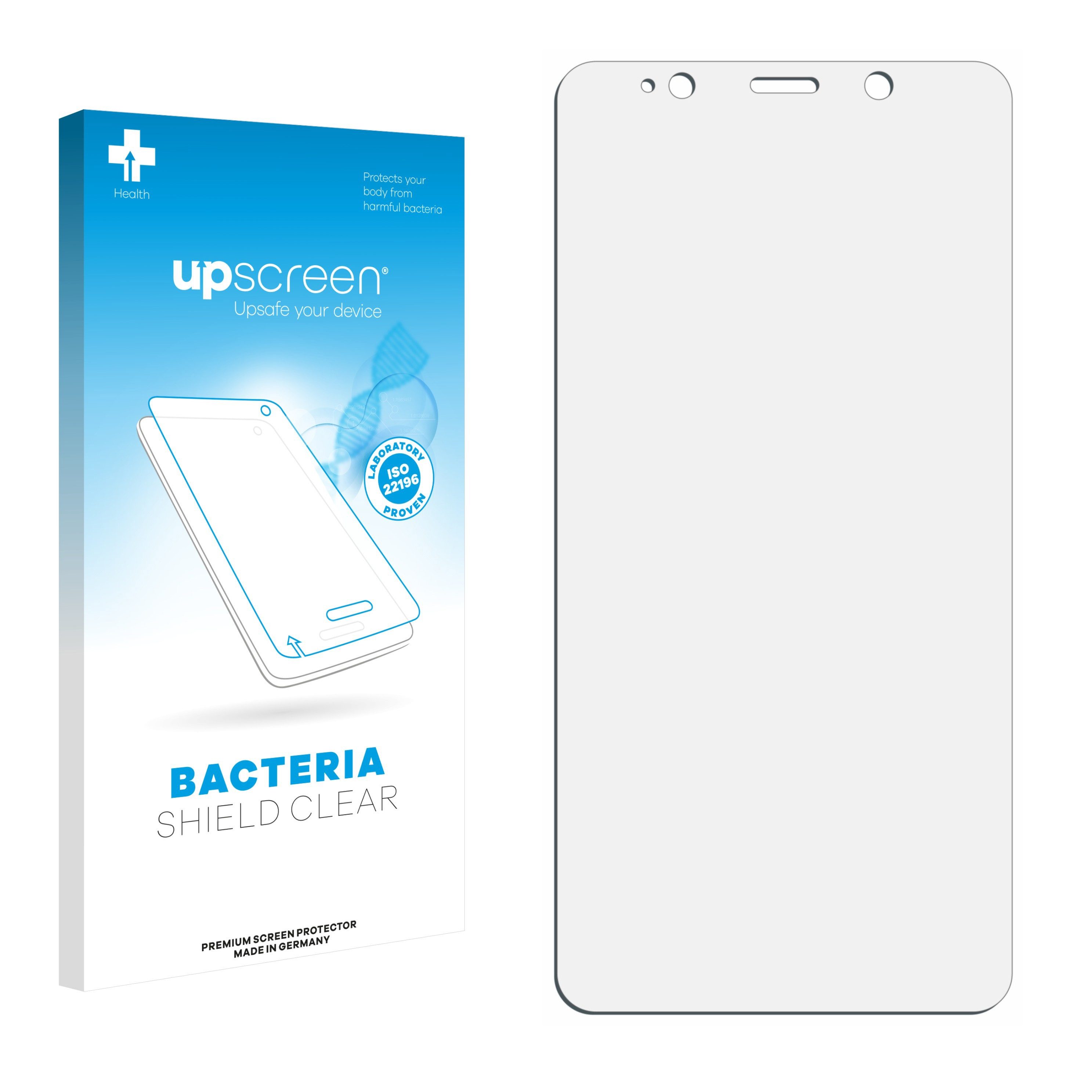 upscreen Displayschutzfolie Schutzfolie für Tecno Pop 6 Go, Displayschutz Schutz Folie Klar antibakteriell