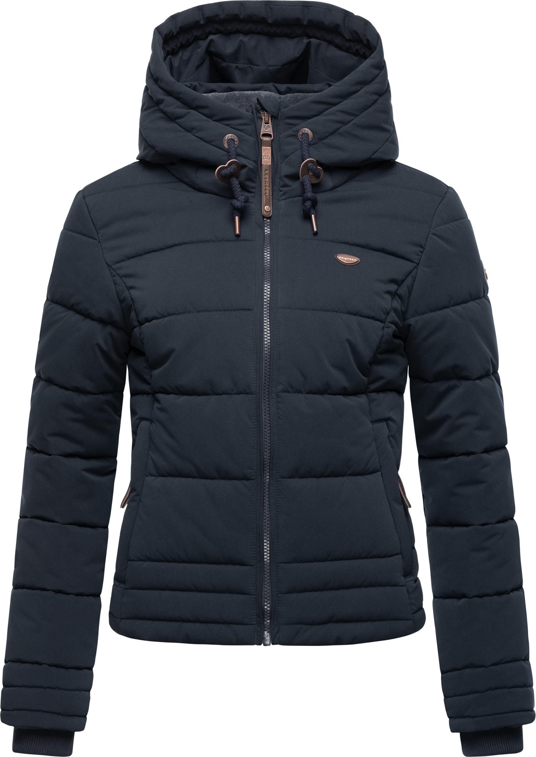 Steppjacke Polyester Kapuzenjacke Ragwear aus Novva mit Steppung navy