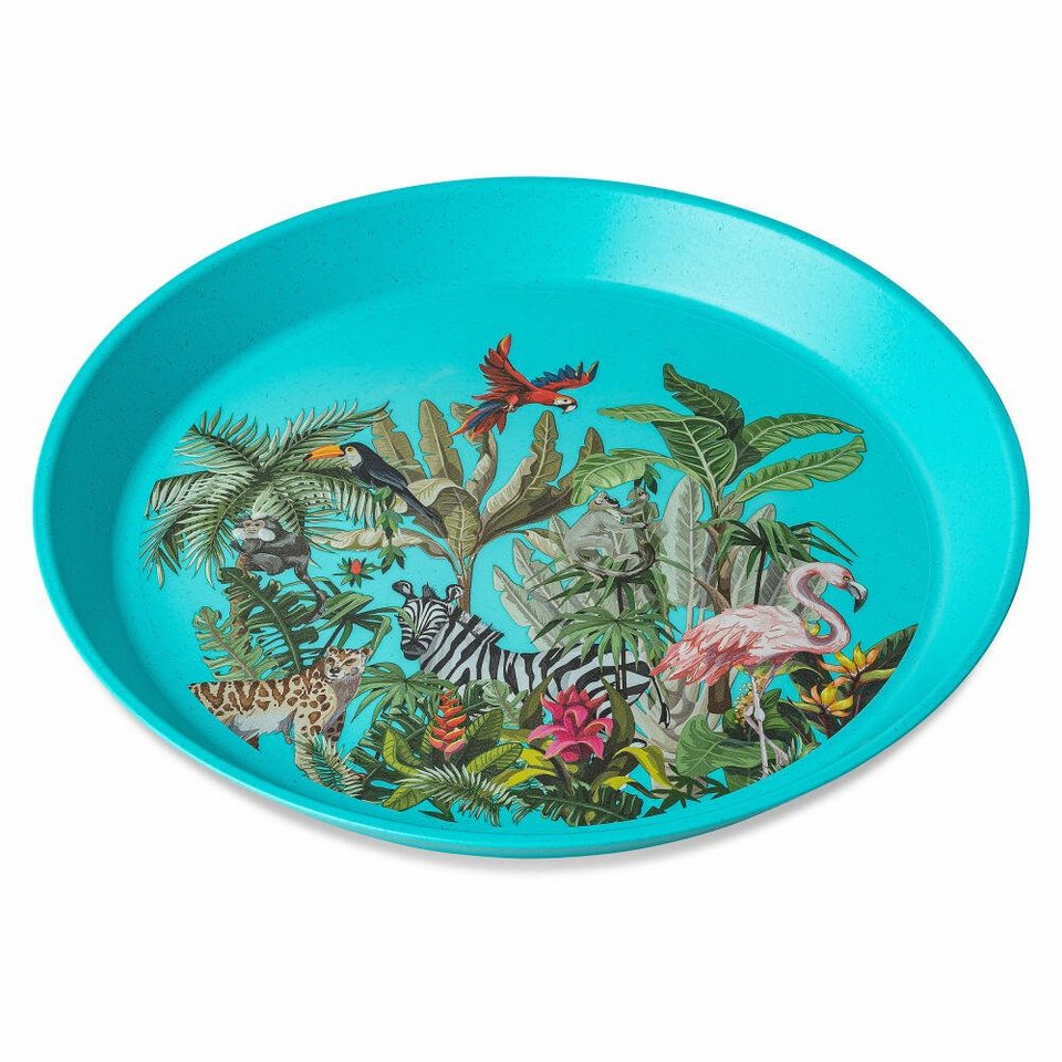 KOZIOL Teller Connect Plate Jungle 20.5 cm, stapelbar, Design: koziol  werksdesign