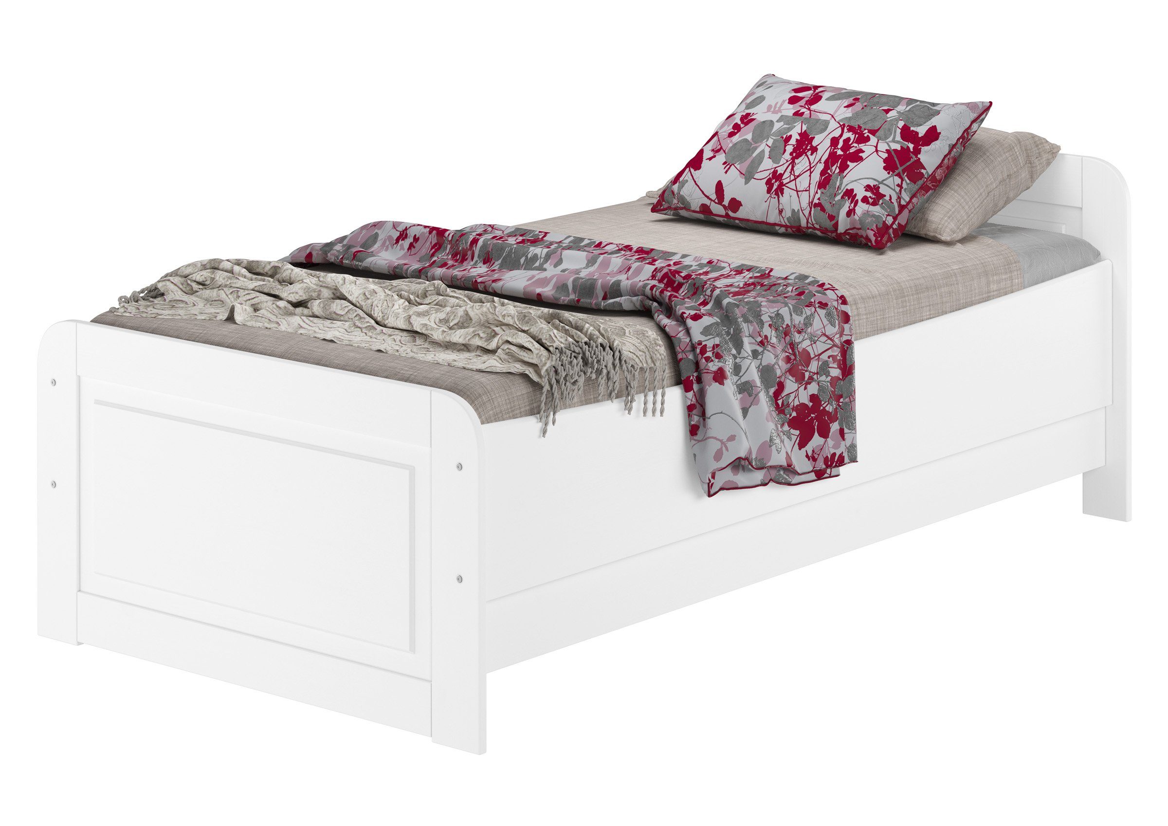 ERST-HOLZ Bett Weißes Seniorenbett 100 x günstig online kaufen