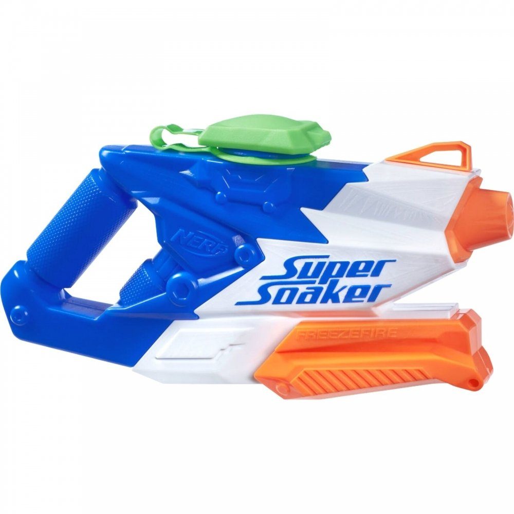 Hasbro Wasserpistole Nerf Super Soaker FreezeFire 2.0 Wasserpistole blau/weiß, Wasserspielzeug