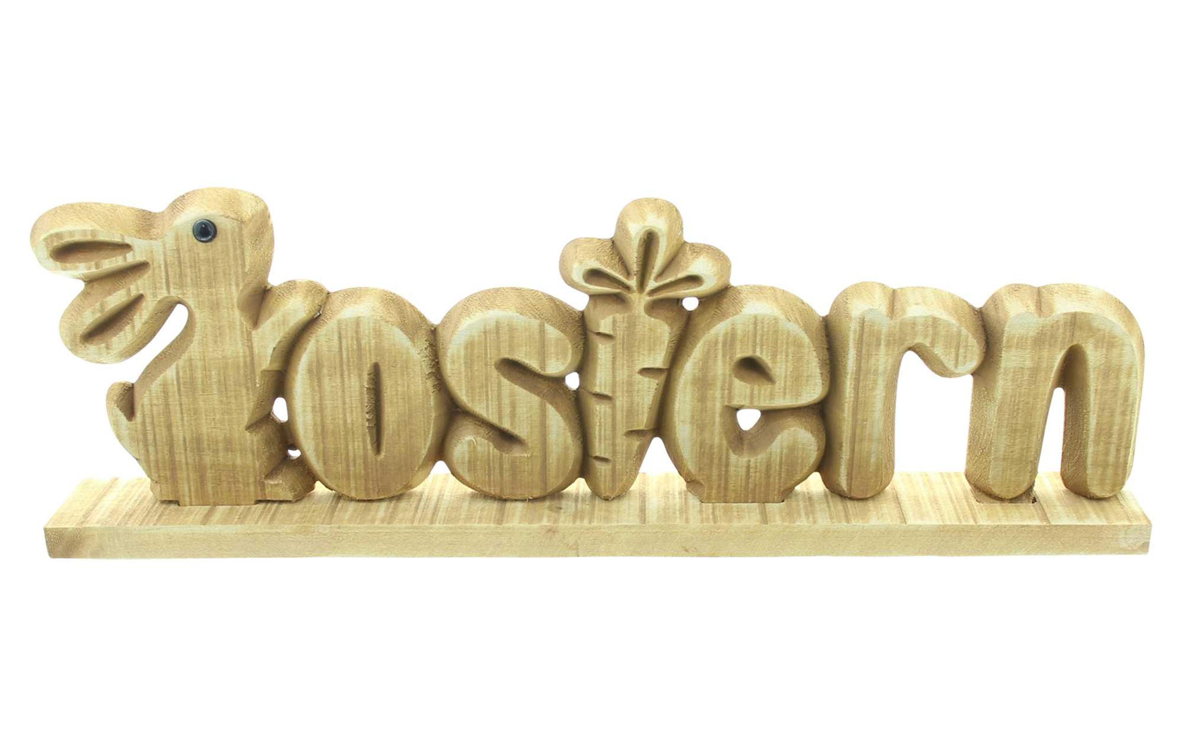 Osterhase Schriftzug "Ostern"