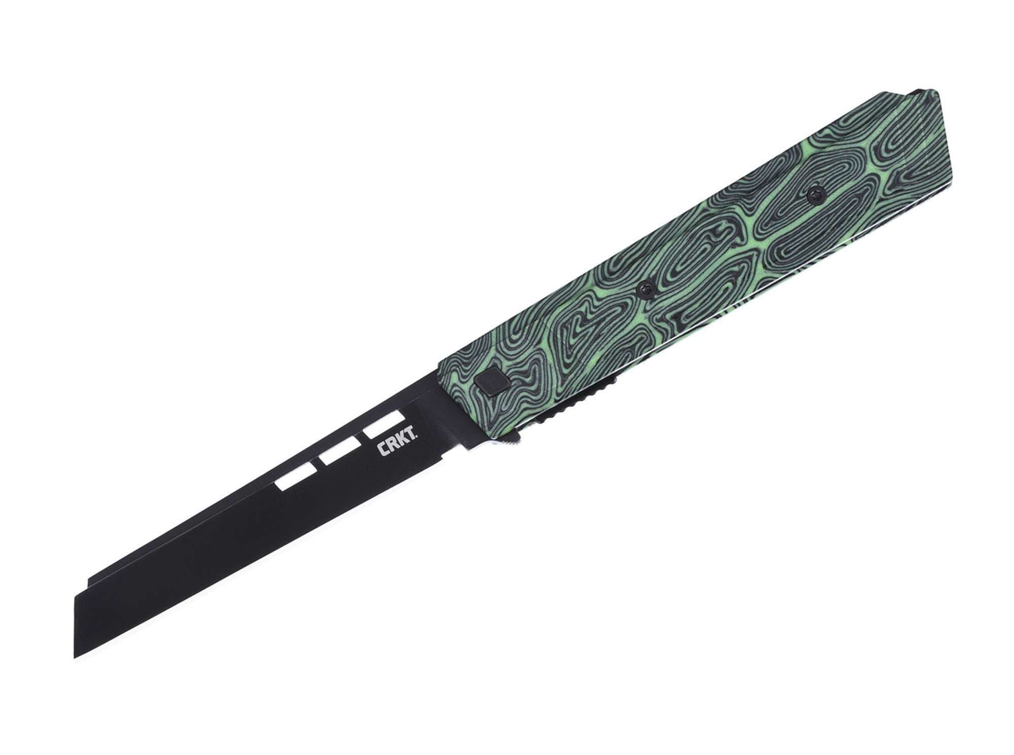 CRKT Taschenmesser CRKT Zephyr Green & Black G10