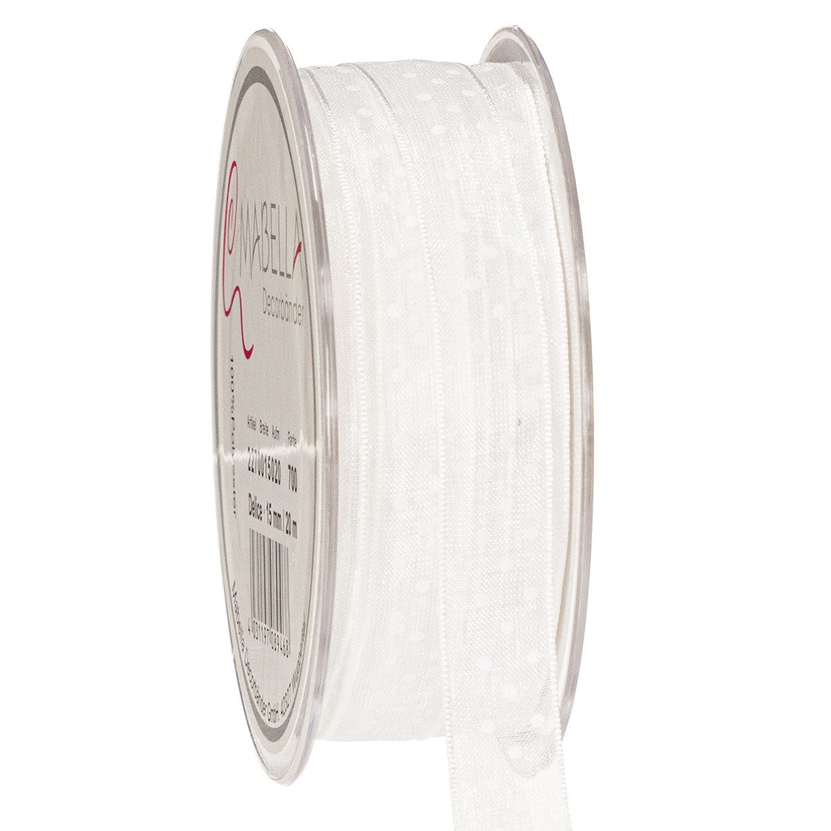 Mabella Decorbänder GmbH Organzaband Dekoratives Geschenkband für Hochzeit, Feste und Bastelideen