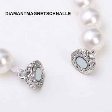 Raffhalter Magnetische Perlen-Vorhang schnallen, Halte Schnalle, perlweißer Stil, SOTOR, (2-tlg)