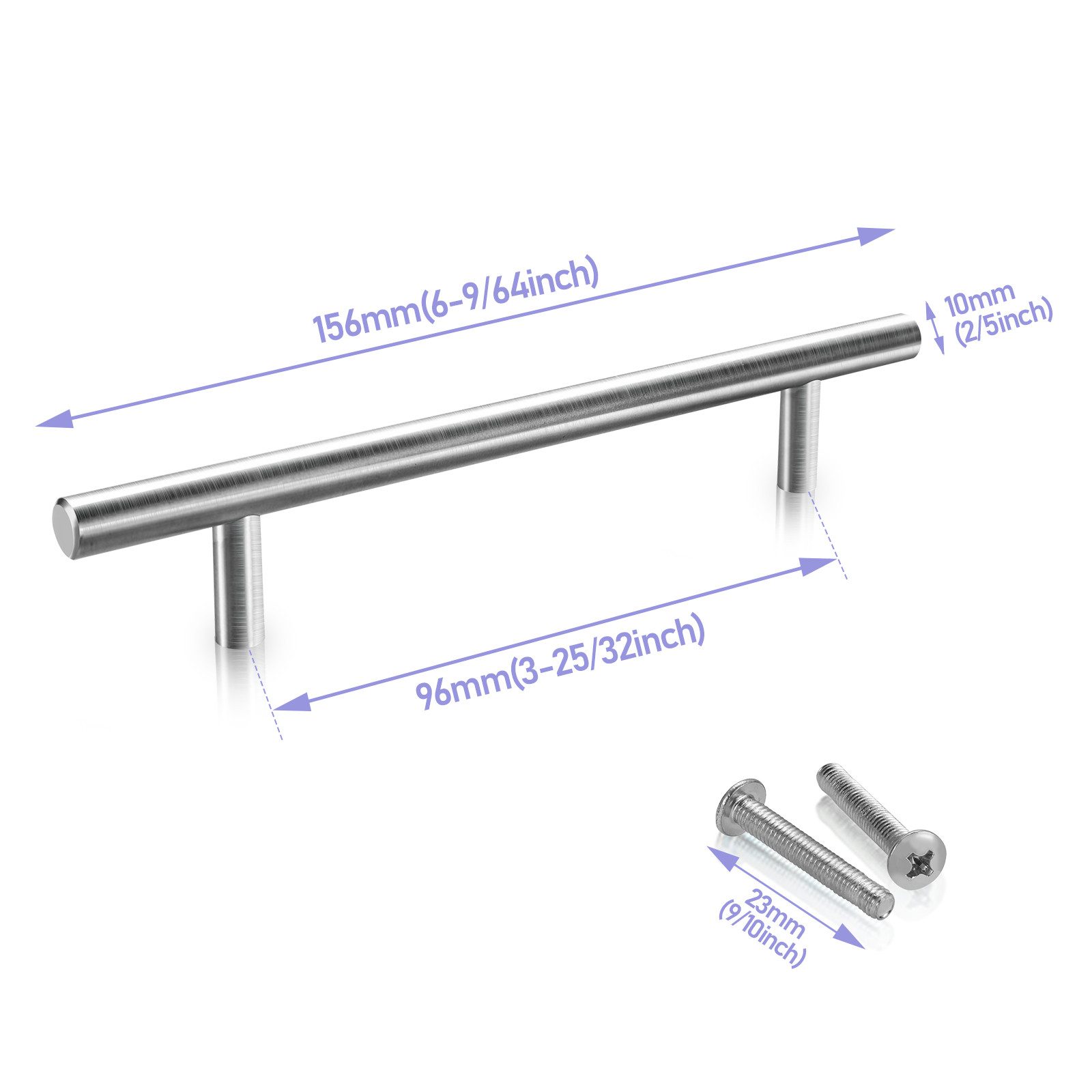 Clanmacy Möbelgriff 10X Stangengriff Möbelgriffe Schrank Küchengriff Küche günstig online kaufen