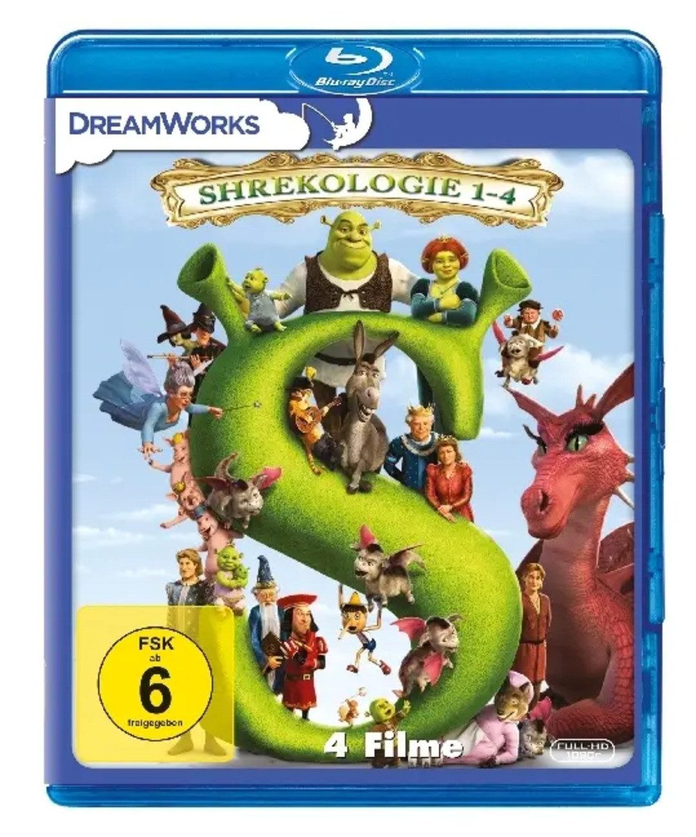 Blu-ray Shrekologie 1-4, 4 Blu-ray