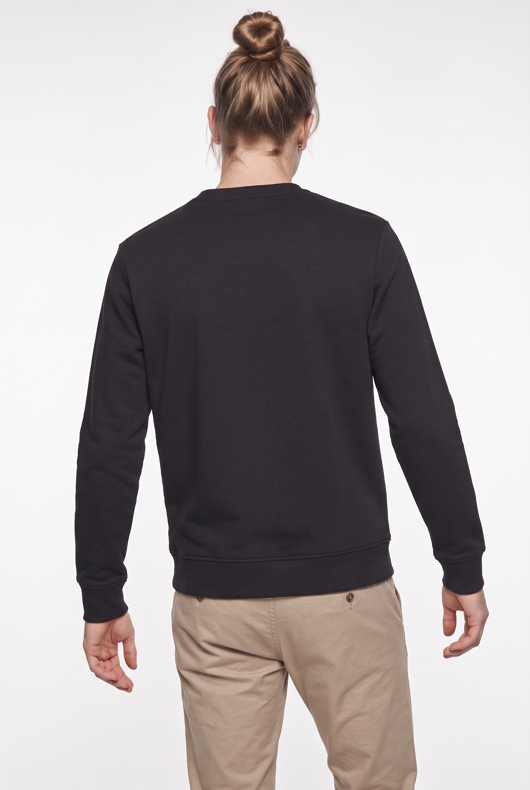 Jack & Jones Sweatshirt JJAERO SWEAT CREW NECK Materialmix, regular fit – Bild 4 von 5